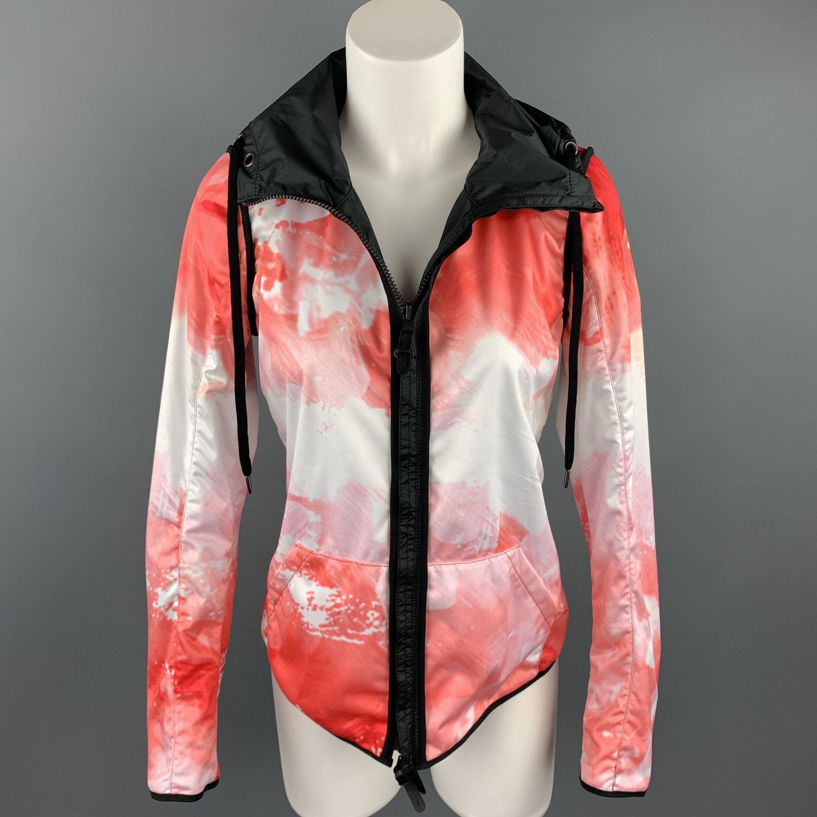 Other KRU Size 4 Black & Red Polyamide Reversible Hooded Jacket Size S / US 4 / IT 40 - 5 Thumbnail