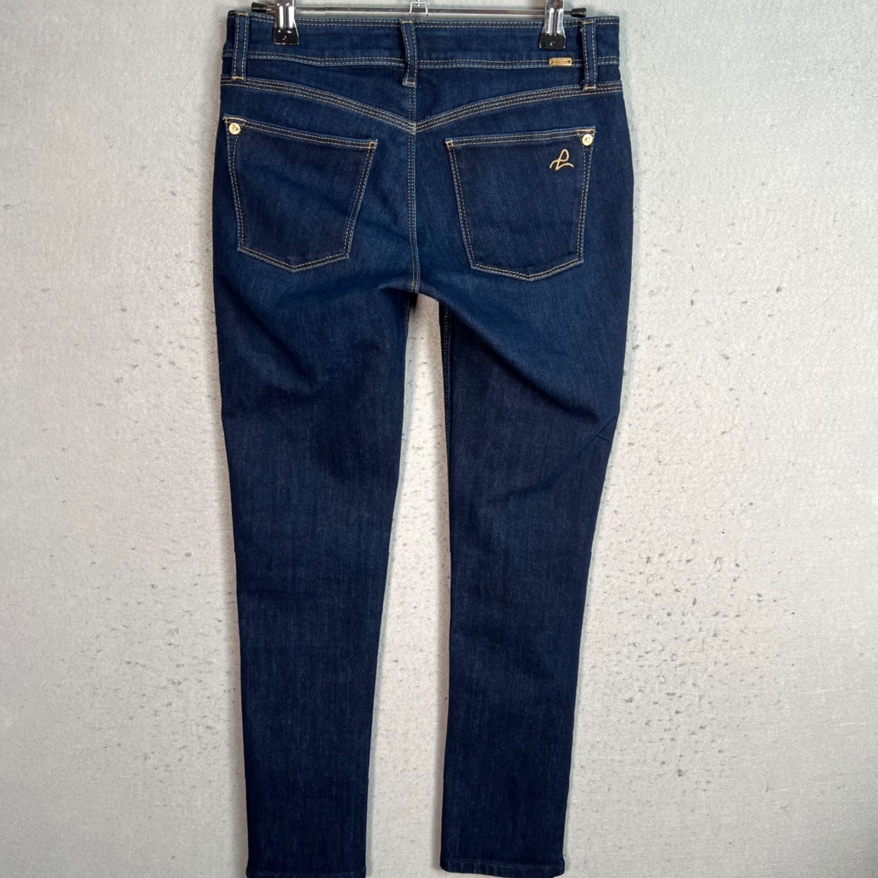 DL1961 DL1961 Angel Low Rise Ankle Jeans Size 25 Dark Wash Womens Denim Cotton Blend Size 42" / US 20 - 2 Thumbnail