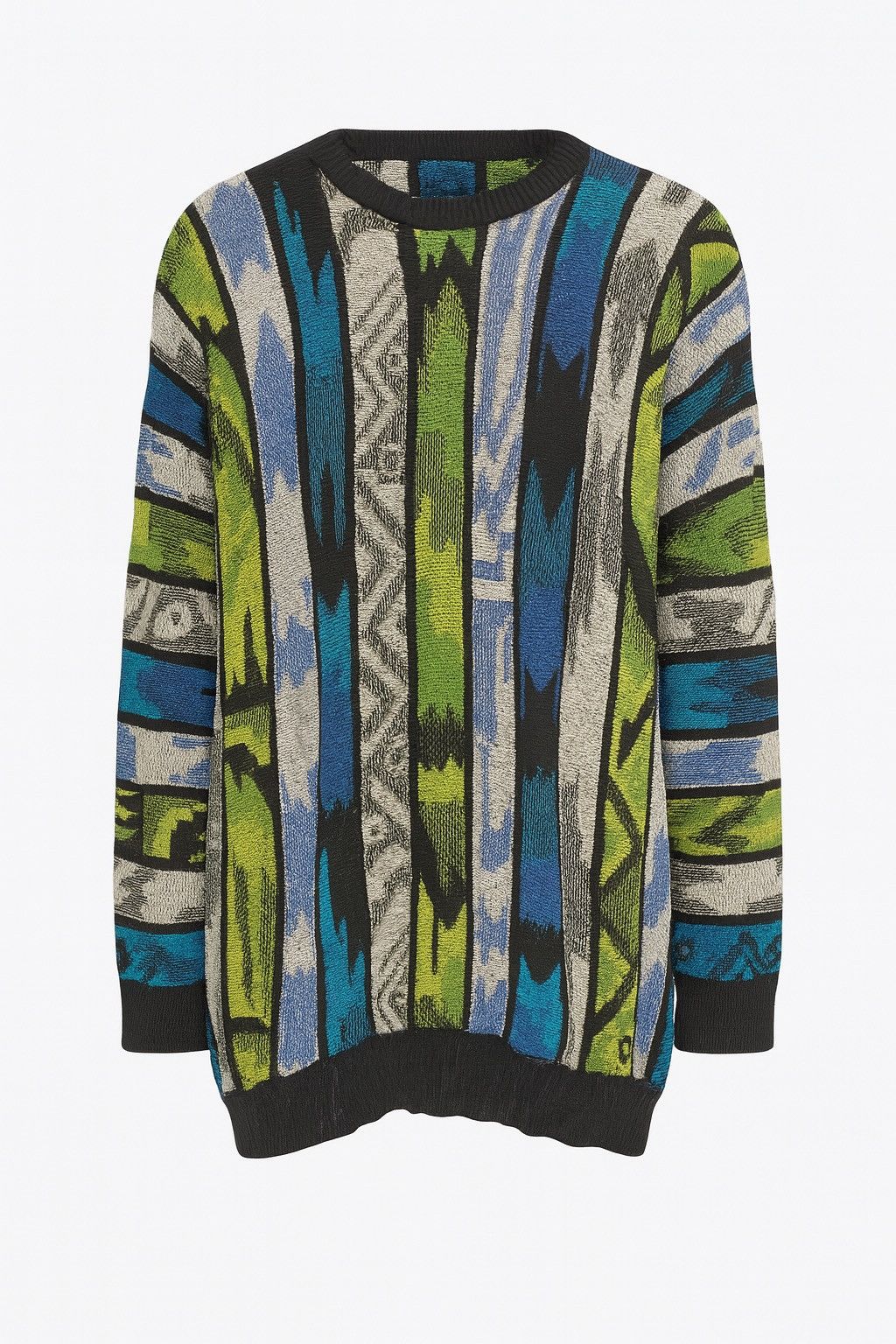 Vintage Vintage Tre Castelli Coogi Style 3D Knit Sweater Made Italy Size US XL / EU 56 / 4 - 1 Thumbnail