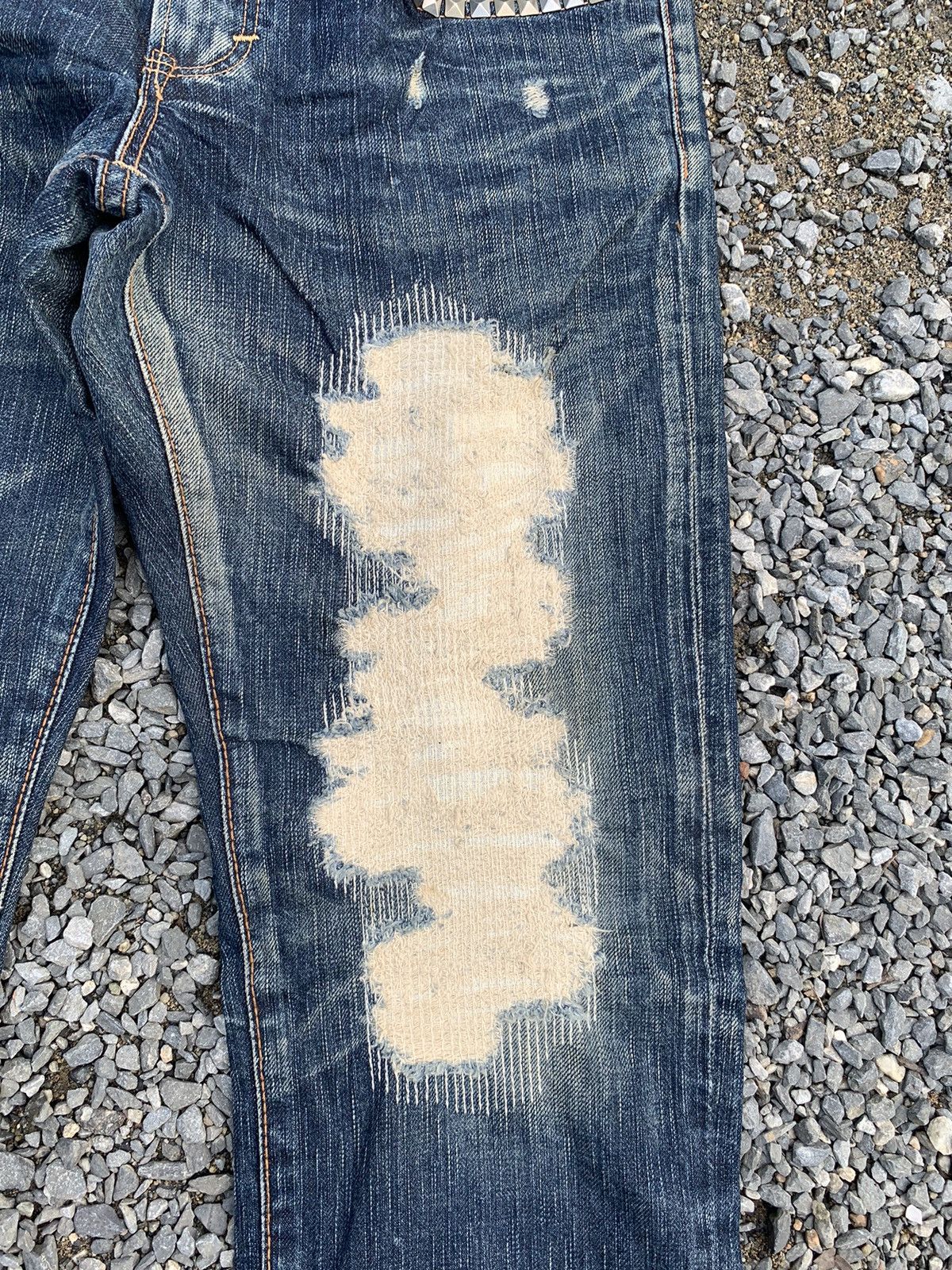 Kapital RARE EDWIN STUDDED PUNK STYLE LIKE HYSTERIC GLAMOUR DENIM Size US 31 - 8 Thumbnail
