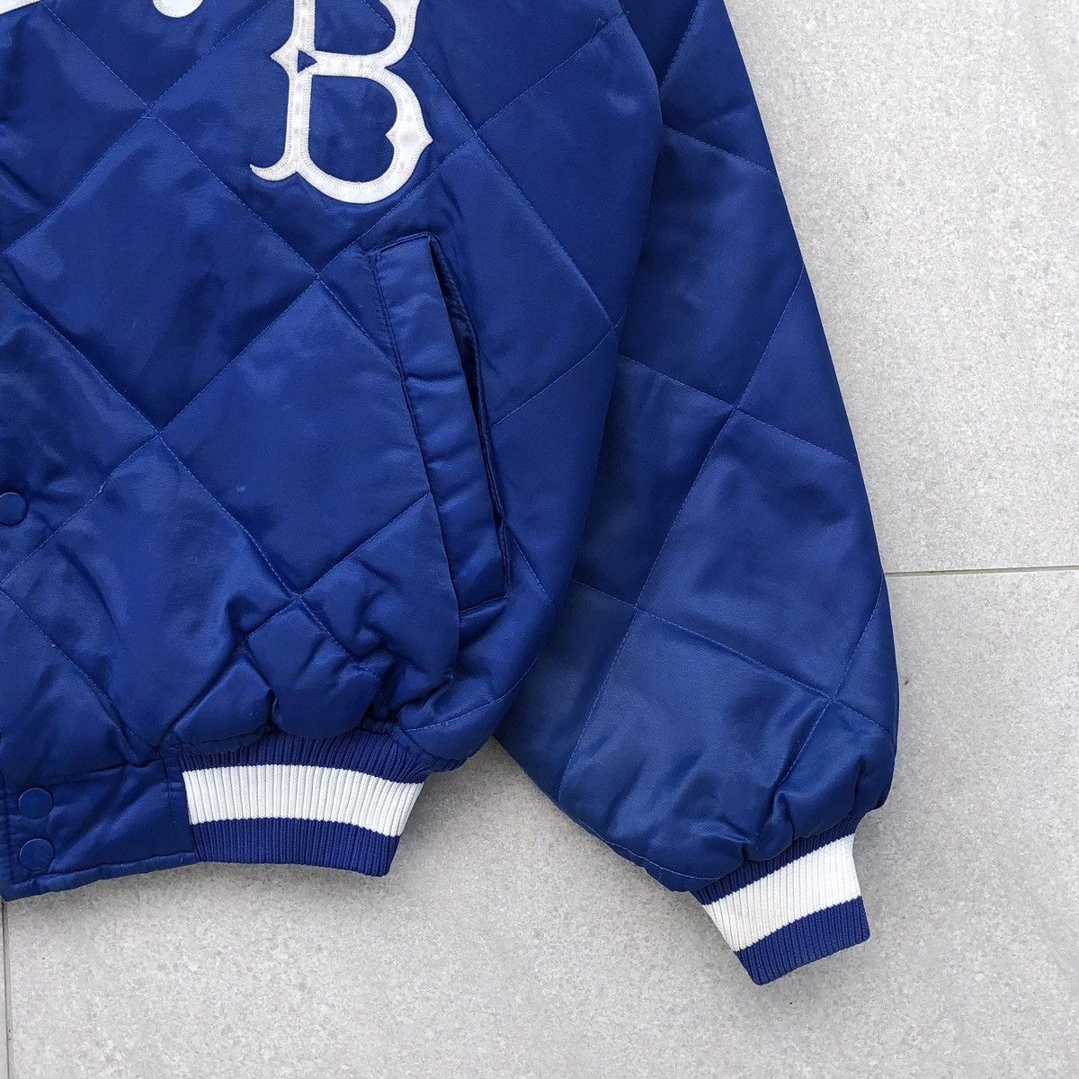Cooperstown Collection VTG Brooklyn Cooperstown by Majestic Quilted Bomber Jacket Size US XL / EU 56 / 4 - 7 Thumbnail