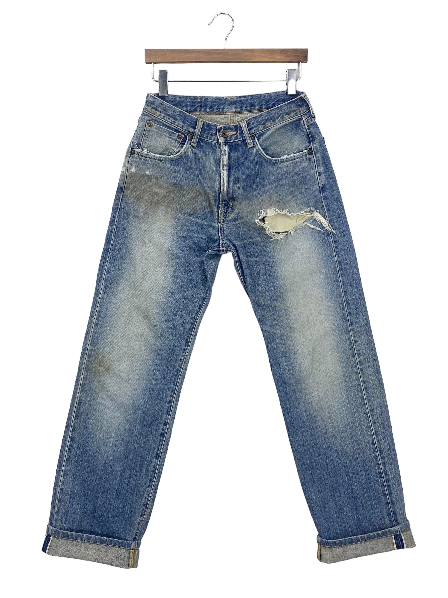 Edwin × Vintage Edwin Selvedge Denim Japanese Distressed Pants Japan Made Size US 29 - 1 Thumbnail