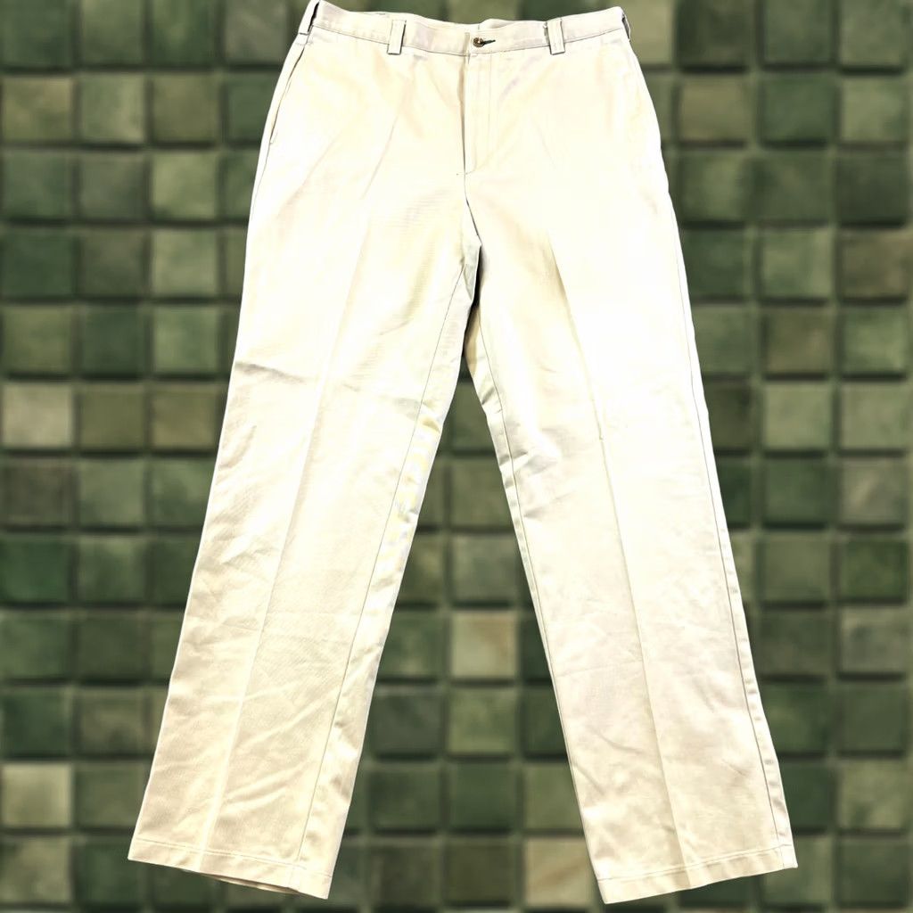 Tommy Hilfiger Tommy Hilfiger Pants Mens 36x34 Khaki 100% Cotton Straight Chino Dress Casual Business Size US 36 / EU 52 - 1 Thumbnail