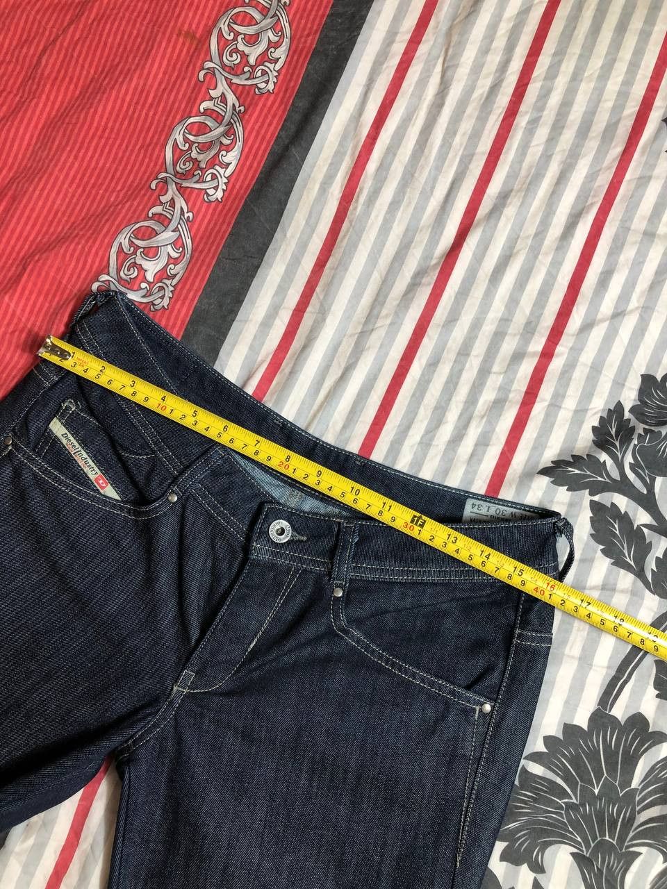 Diesel × Vintage Vintage Y2K Diesel Washed Distressed Denim Jeans Slim Size US 30 / EU 46 - 15 Thumbnail