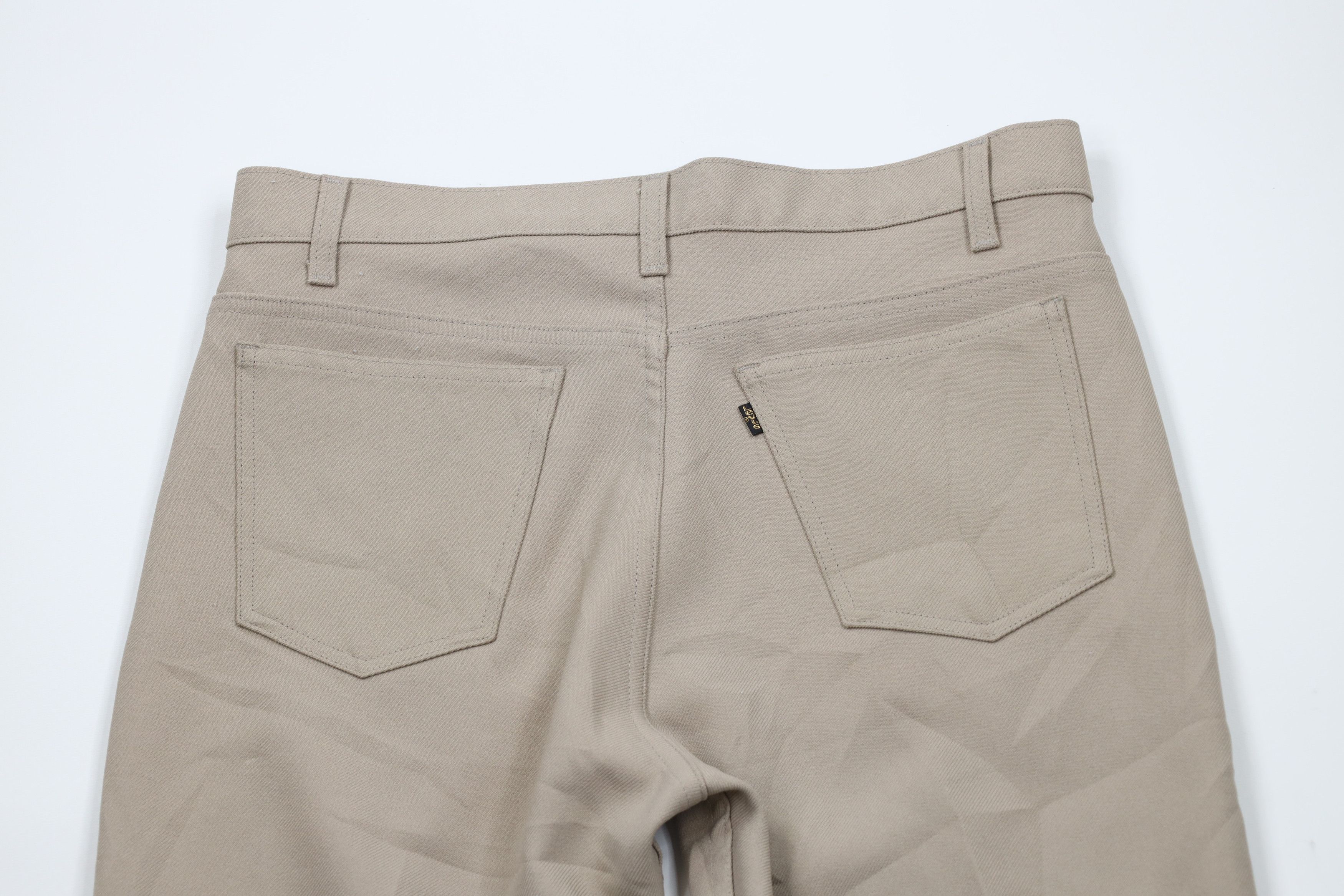 Levi's × Vintage Vintage 90s Levis Flared Wide Leg Chino Pants Trousers Beige Size US 34 / EU 50 - 11 Thumbnail