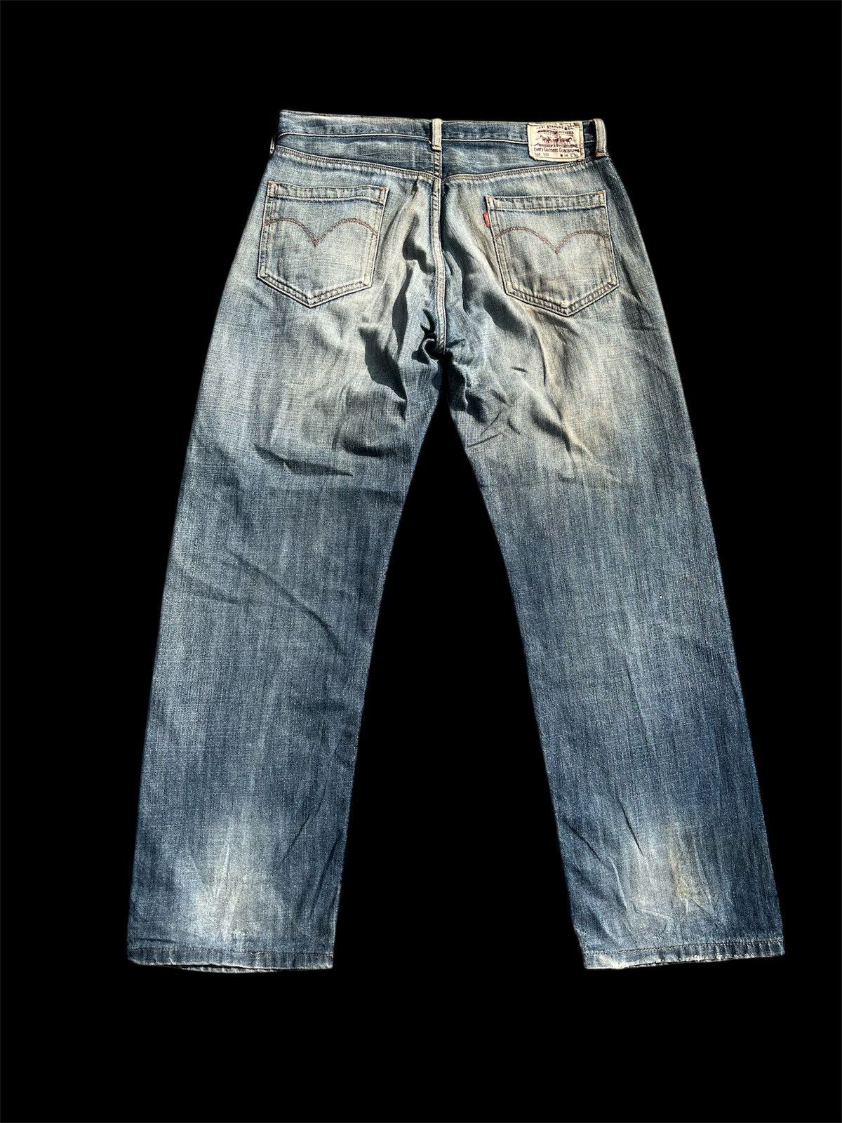 Hysteric Glamour × Levi's × Vintage Baggy 553 Selvadge Levis Blue Washed Denim Size US 34 / EU 50 - 2 Thumbnail