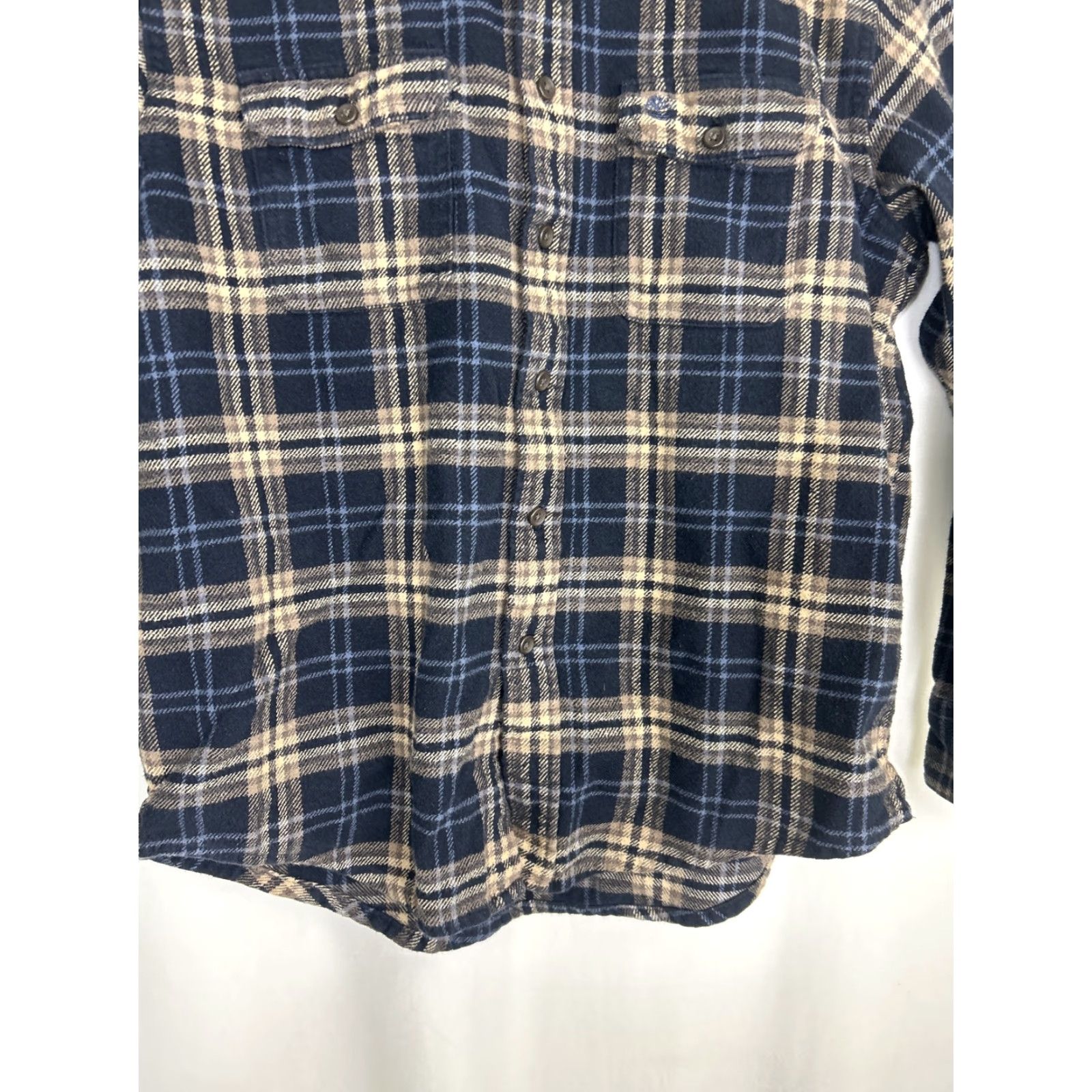Timberland Timberland Shirt Mens Large Plaid Flannel Button-Up Long Sleeve Blue Beige Casual Travel Size US L / EU 52-54 / 3 - 5 Thumbnail