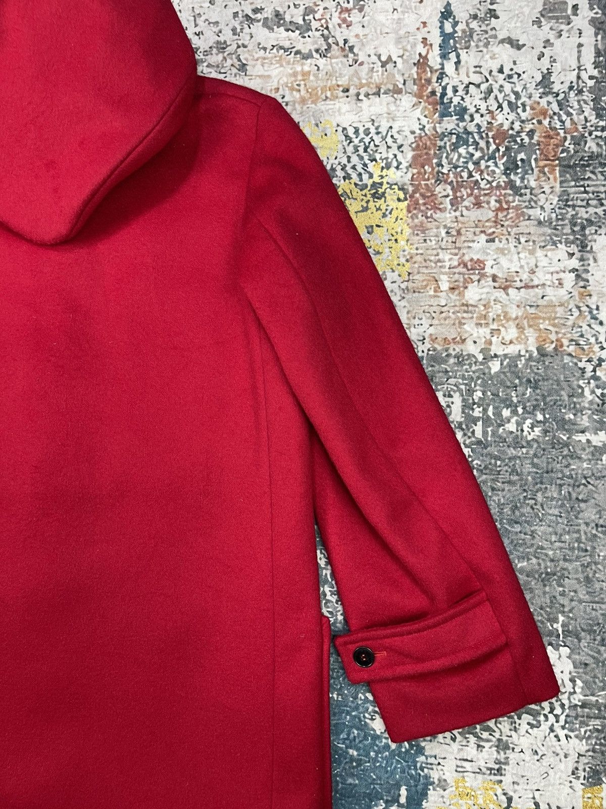 agnes b. Agnes B LOLITA Solid Red Wool Coats Size ONE SIZE - 8 Thumbnail