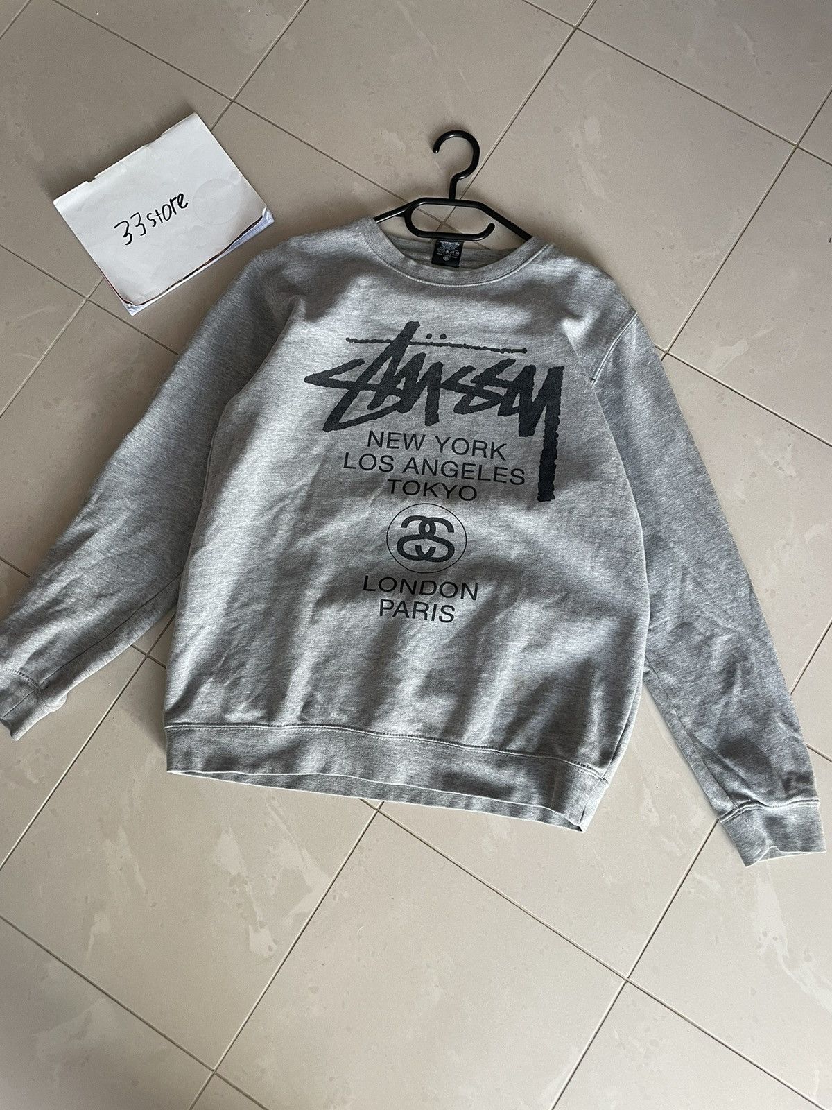 Stussy Stussy grey sweatshirt rare vintage Size US M / EU 48-50 / 2 - 1 Thumbnail