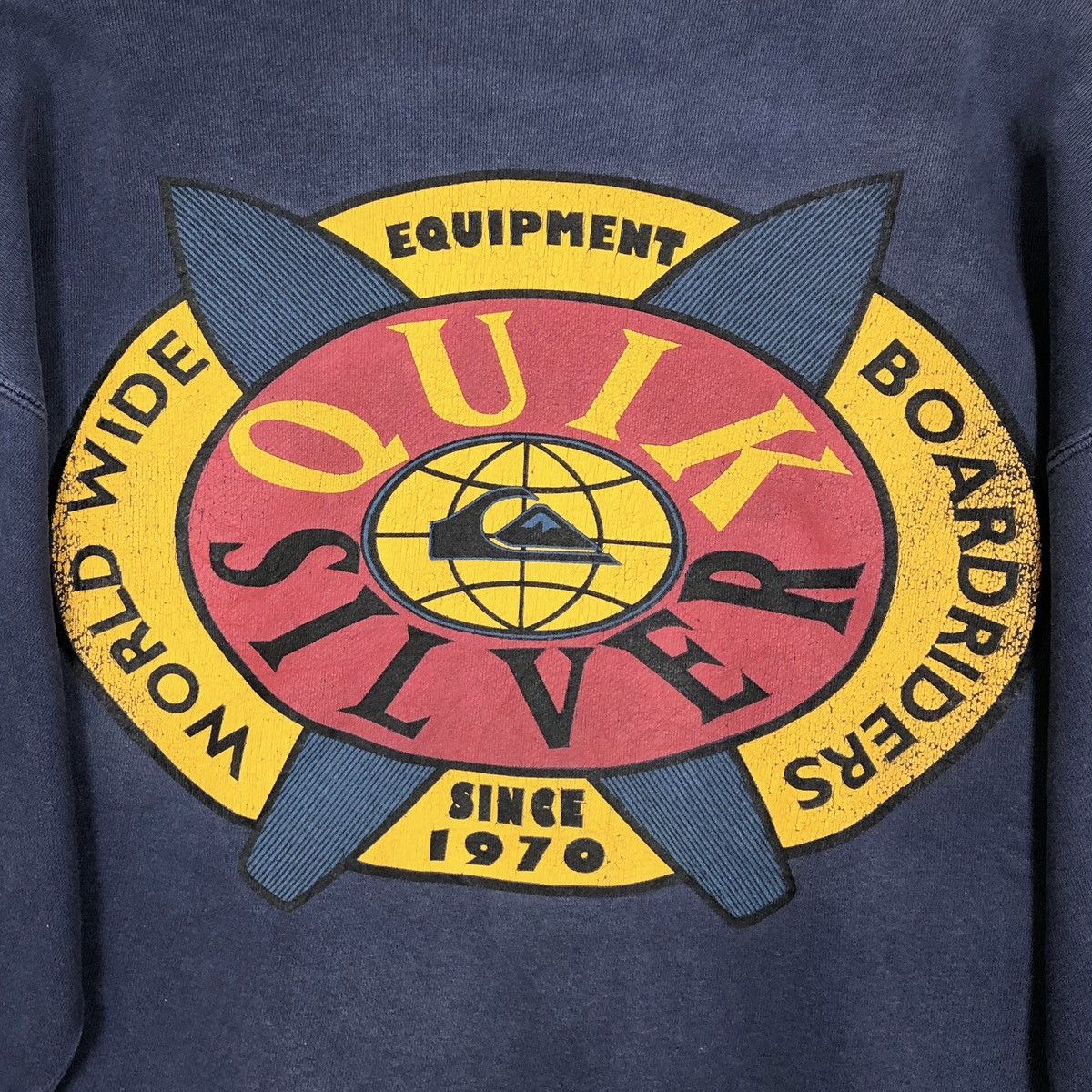 Quiksilver Vintage Quiksilver Crewneck Pullover Sweatshirt Big Logo Size US L / EU 52-54 / 3 - 11 Thumbnail