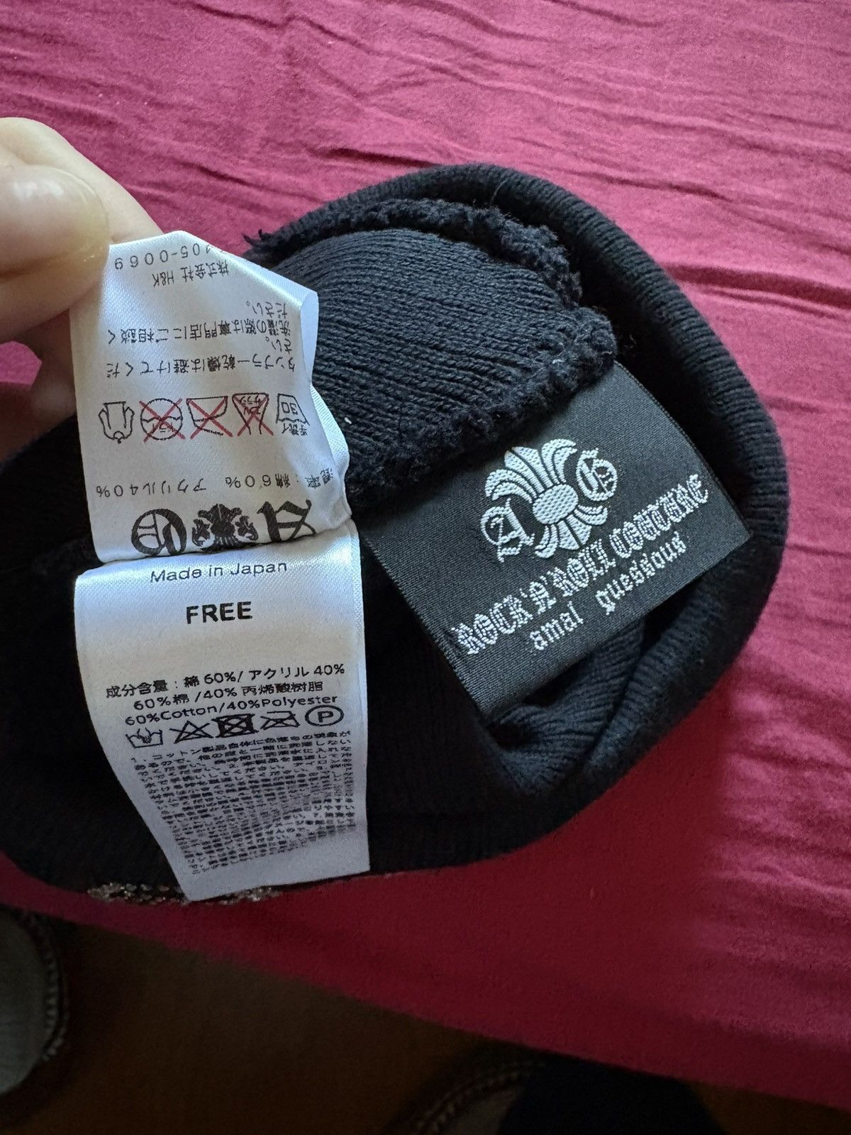 A&G Rock A&G Rhinestone Beanie Size ONE SIZE - 3 Thumbnail