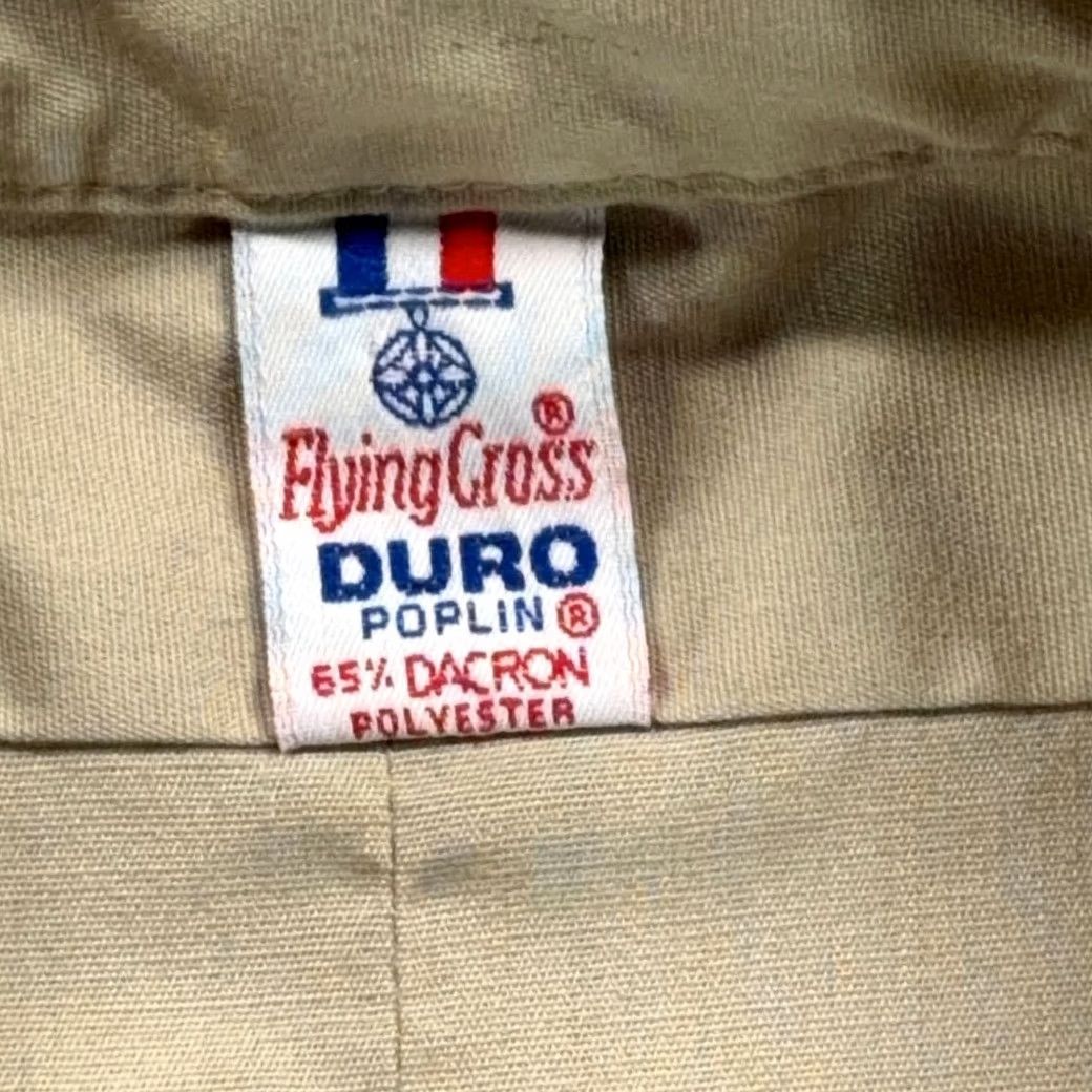 Vintage VINTAGE Flying Cross Shirt Adult MEDIUM Brown 70s Polyester Poplin Size US M / EU 48-50 / 2 - 4 Thumbnail