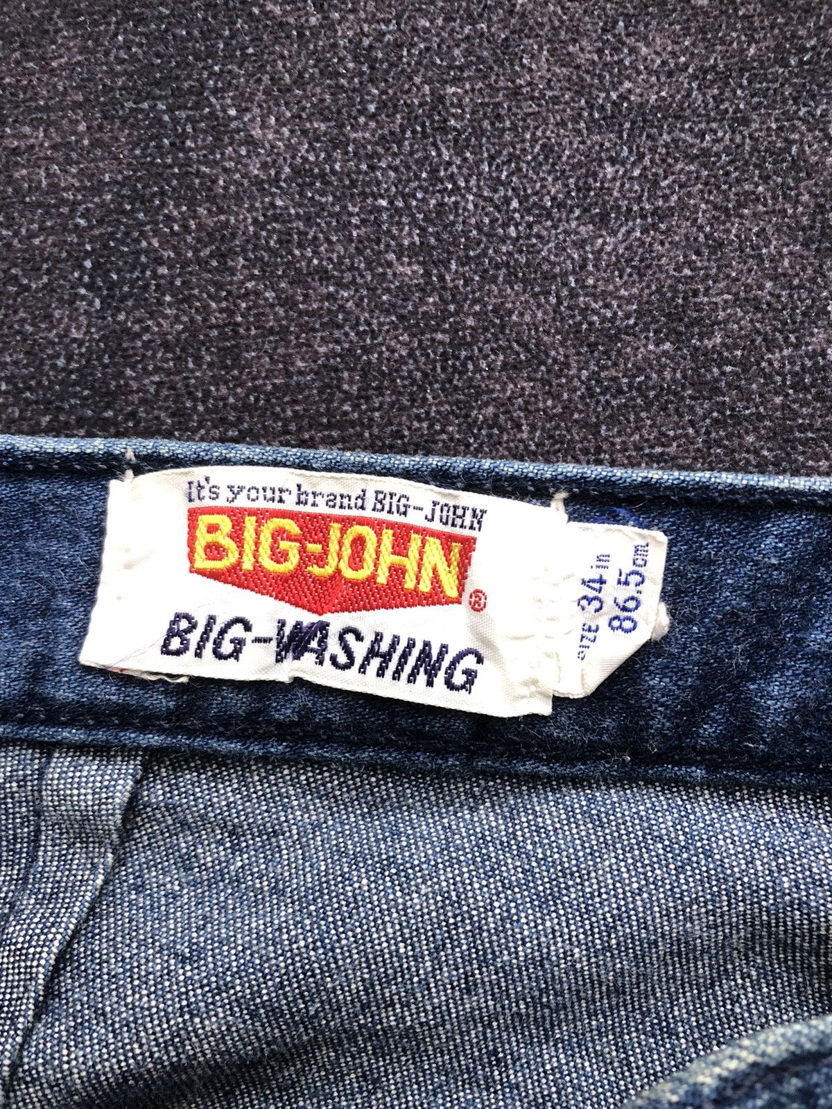 If Six Was Nine Vintage Japanese 80s Big John Bush Flared Jeans Size US 33 - 22 Thumbnail