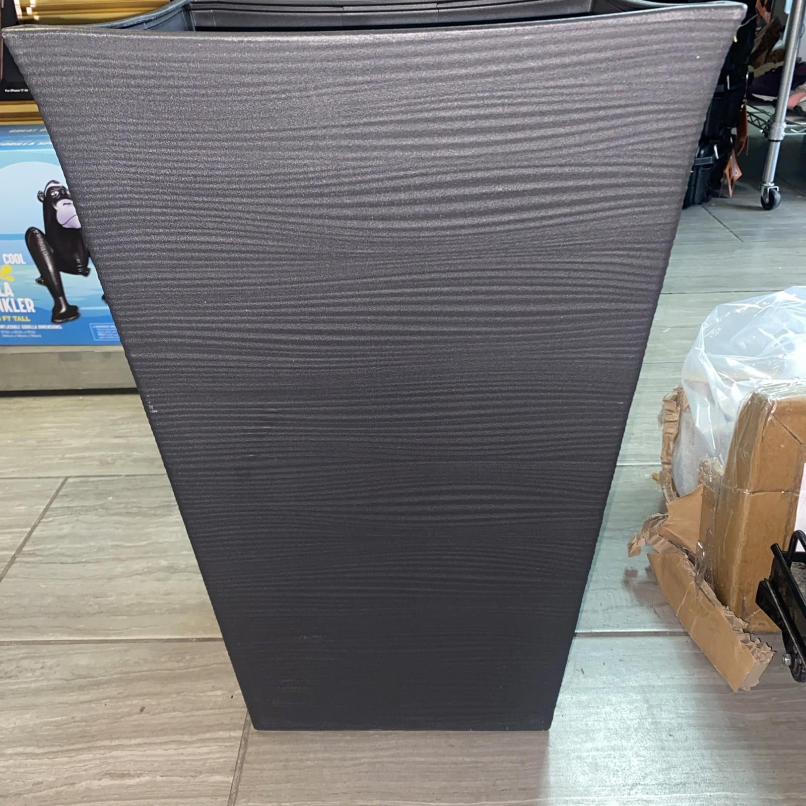 Other Keter Black Wave Planter 22 in. Tall New Size ONE SIZE - 4 Thumbnail