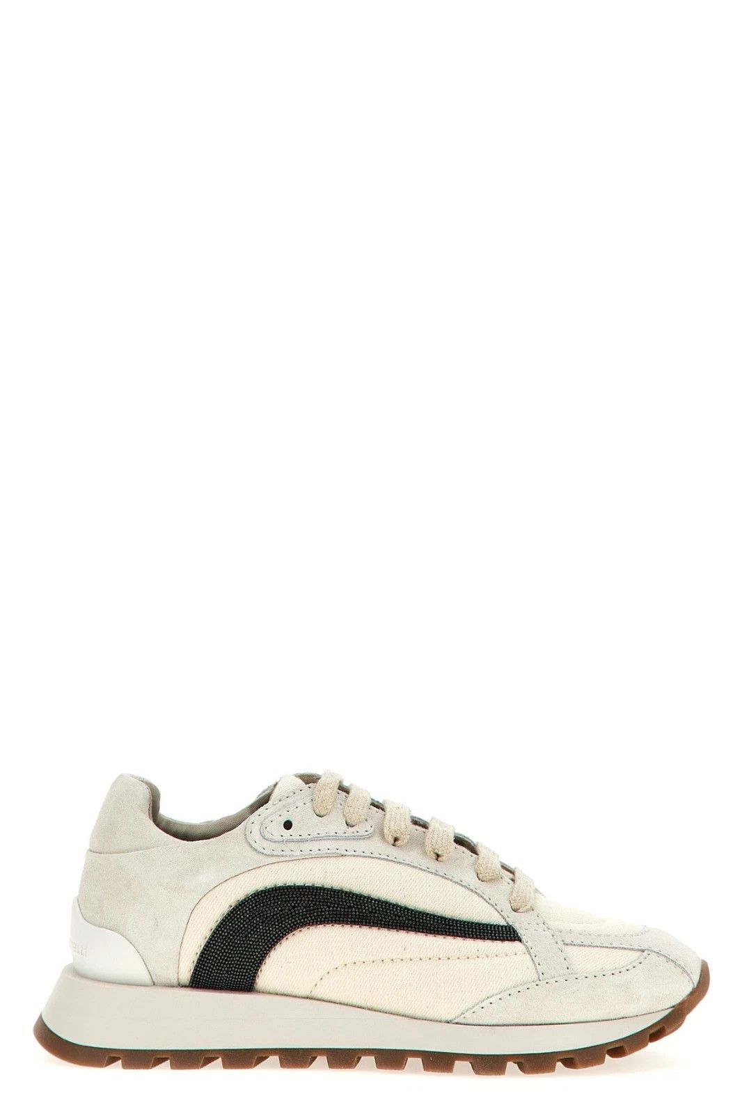 Brunello Cucinelli BRUNELLO CUCINELLI Beige Suede Sneakers New & Authentic Size US 7 / IT 37 - 1 Thumbnail
