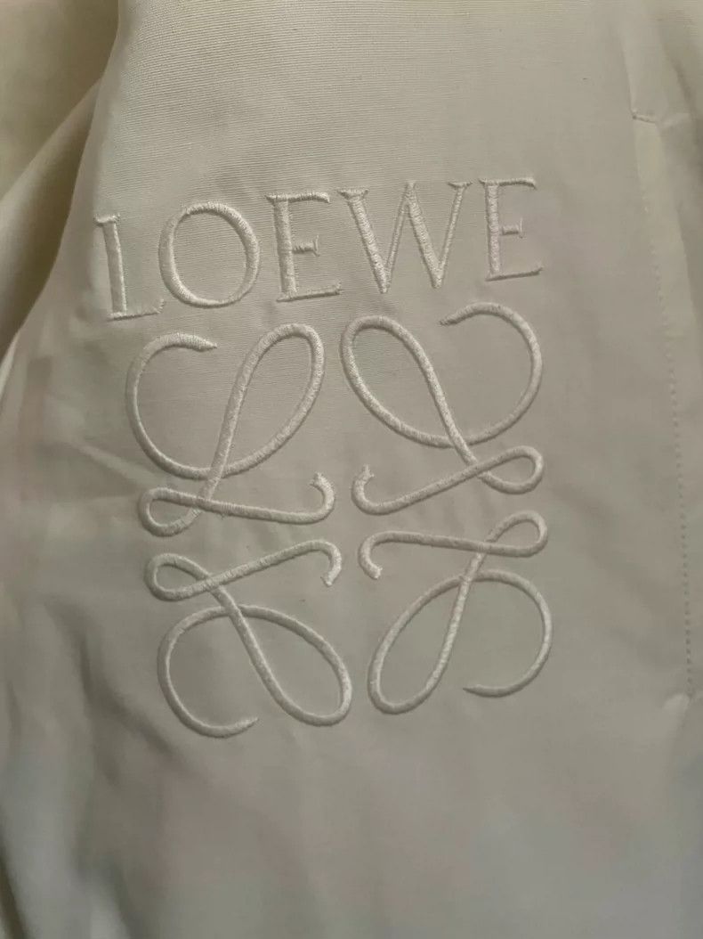 Loewe LOEWE The cotton-padded jacket was creamy white Size XXS / US 00 / IT 34 - 4 Thumbnail
