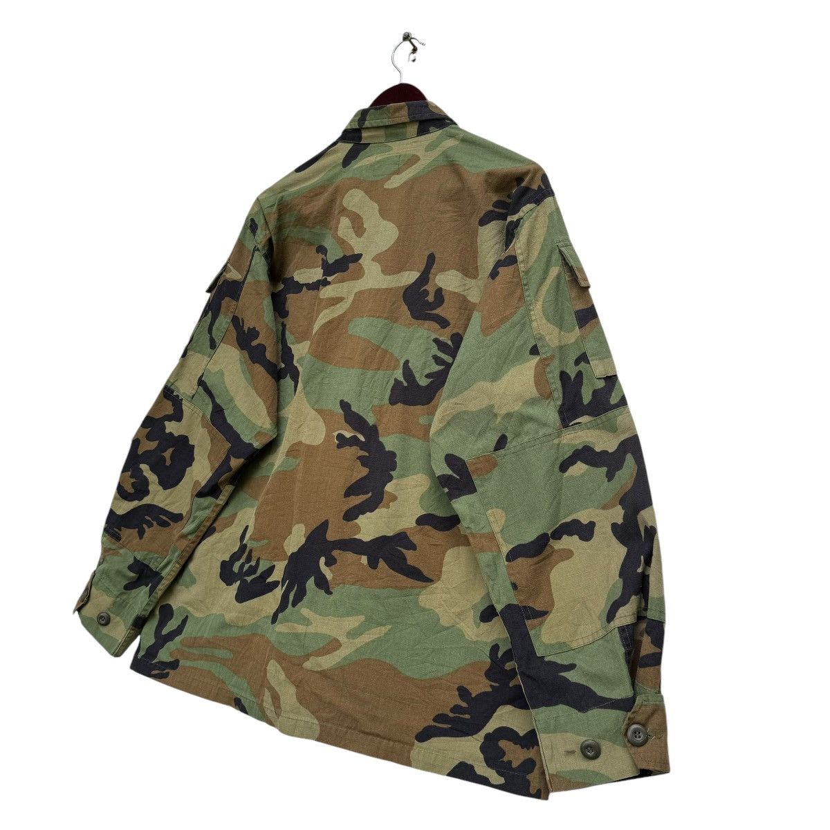 Vintage Us Army Woodland Camouflage Hot Weather Shirt Jacket Size US L / EU 52-54 / 3 - 5 Thumbnail