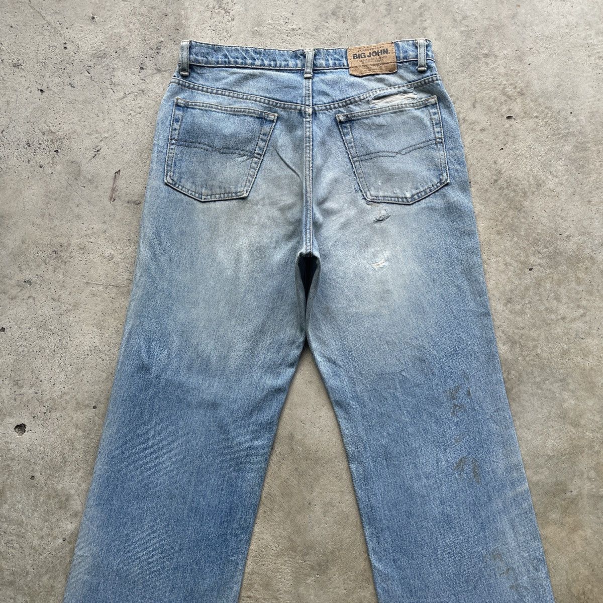 Japanese Brand × Jean W33 Vintage Japan Brand Faded Denim Distressed Pants Jeans Size US 33 - 10 Thumbnail