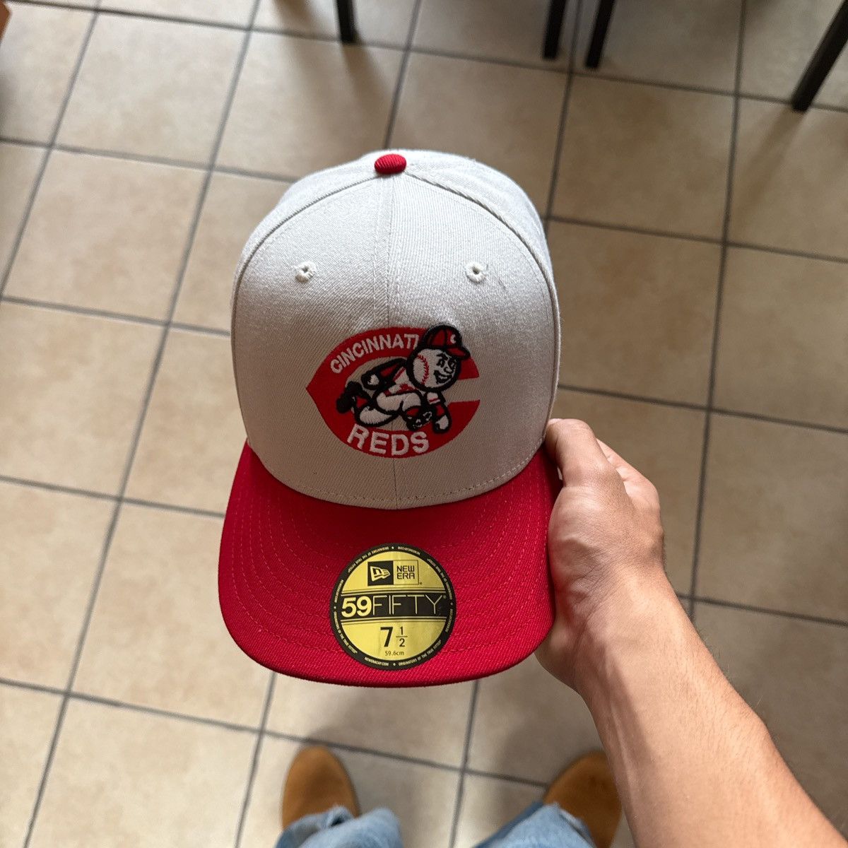 Hat Club HAT CLUB BEIGE CINCINNATI REDS HAT Size 30 - 4 Thumbnail