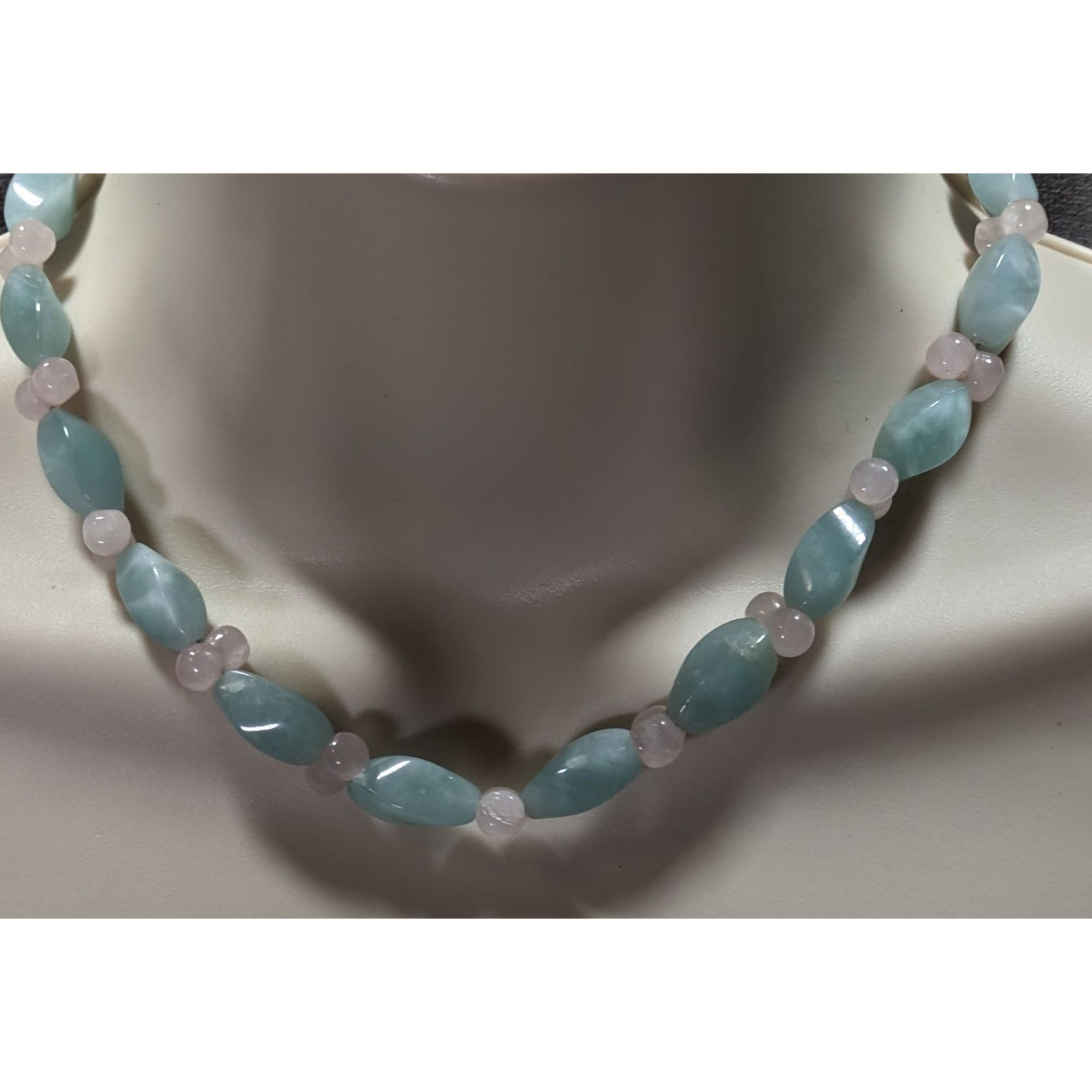Handmade Handmade Vintage Coquette Pastel Dyed Blue And Pink Quartz B Size ONE SIZE - 3 Thumbnail
