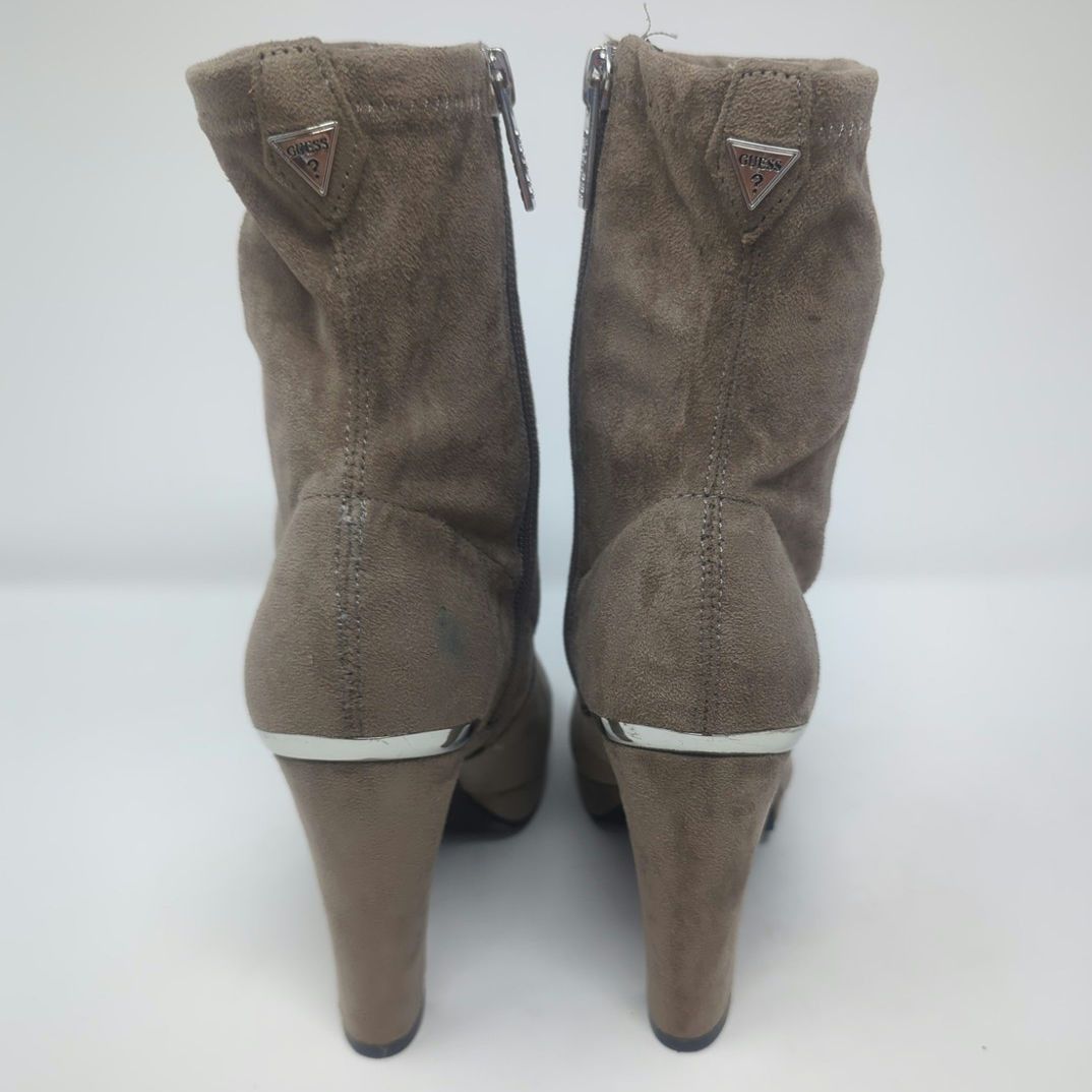 Other G By Guess Brown Velvet Heel Boots Booties Womens Size 6 Size US 6 / IT 36 - 6 Thumbnail