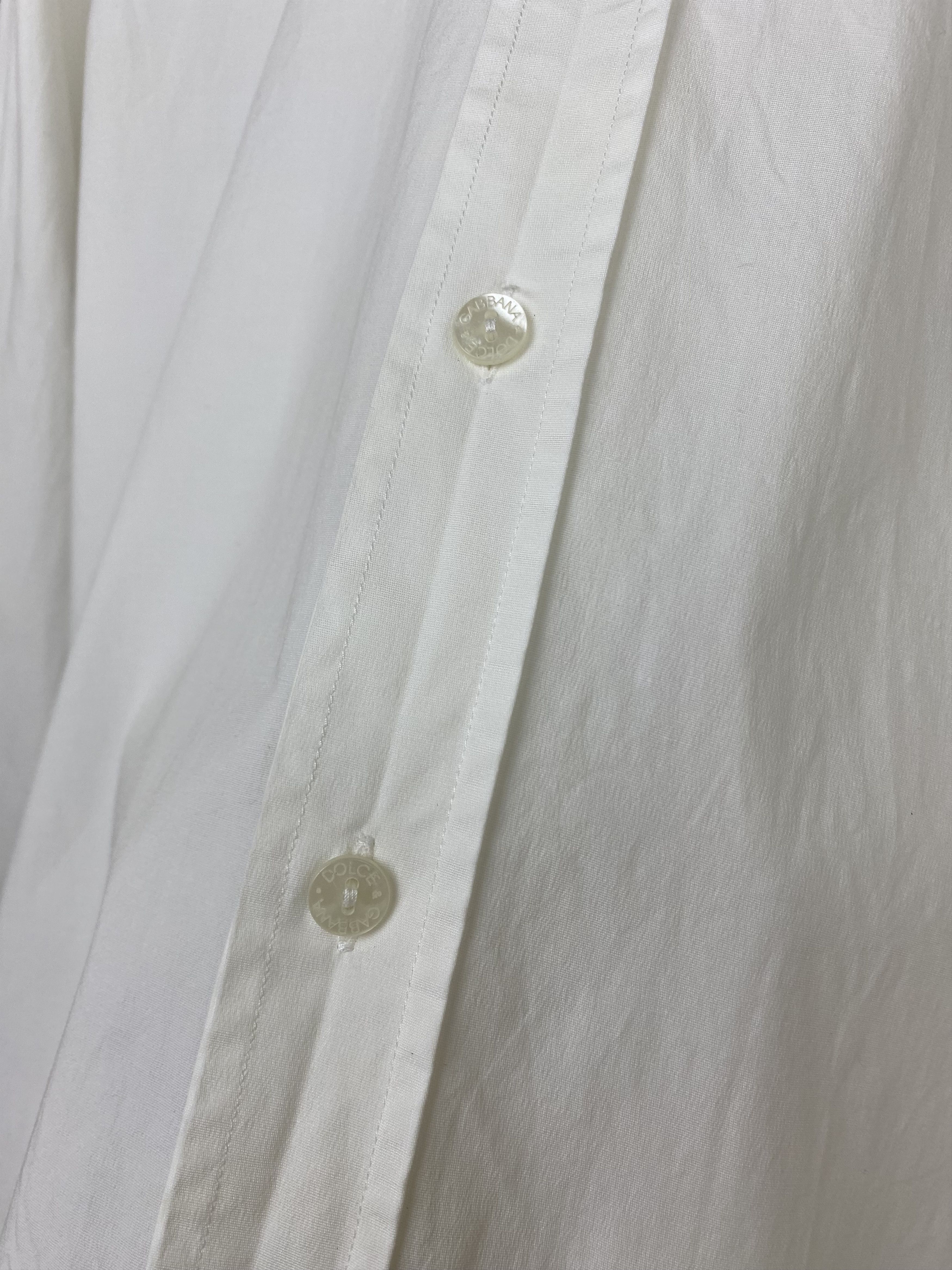 Dolce & Gabbana Classic white cotton slim-fit Dolce & Gabbana gold shirt Size US M / EU 48-50 / 2 - 5 Thumbnail