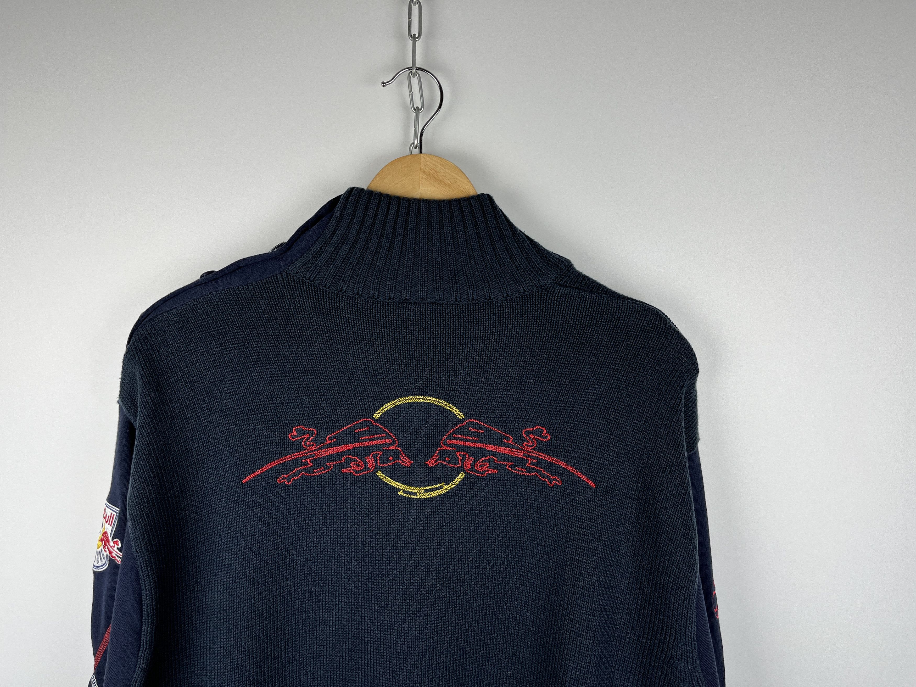 Vintage 00's Adidas Red Bull Salzburg Y2K Turtleneck Sweater