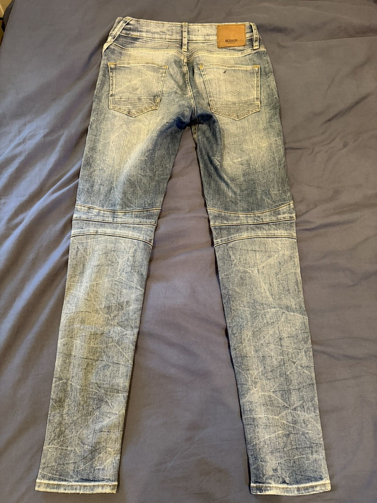 Hudson Hudson Blinder V.2 Skinny Biker Jeans Faded Blue Wash Sz 30 Size US 30 / EU 46 - 2 Thumbnail