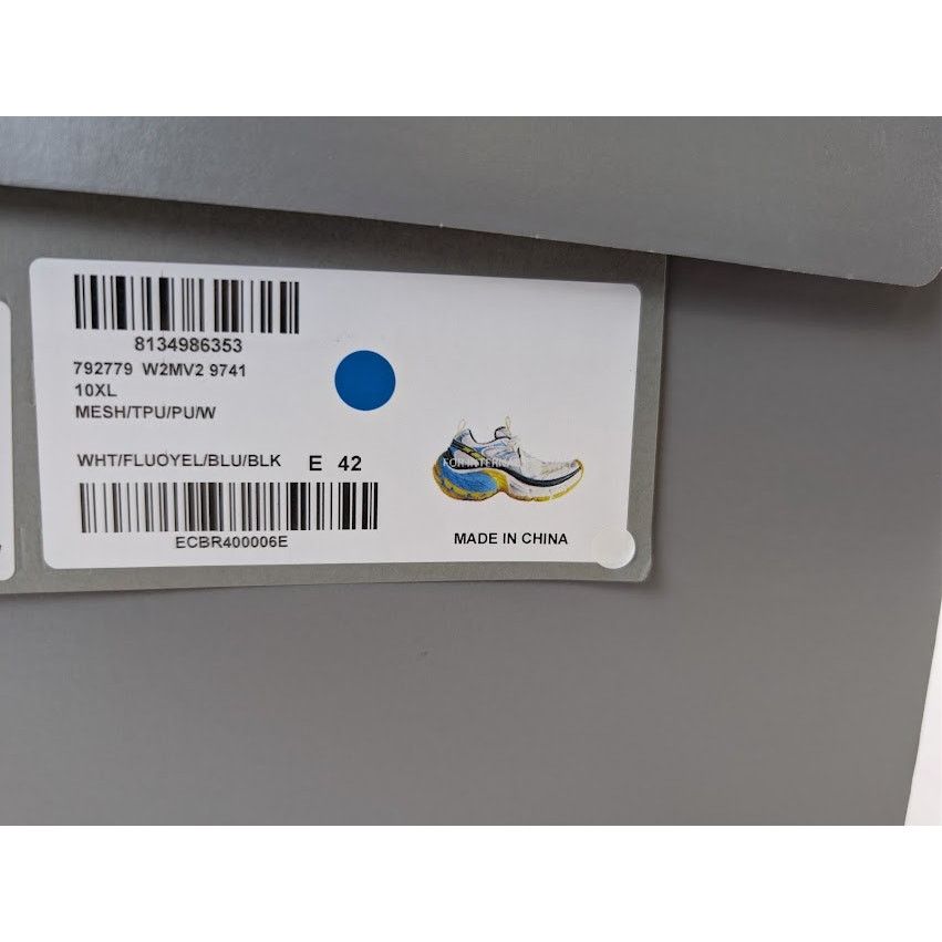 Balenciaga o1rshd1 10XL Low Top Sneaker in Multi Size US 9 / EU 42 - 23 Thumbnail