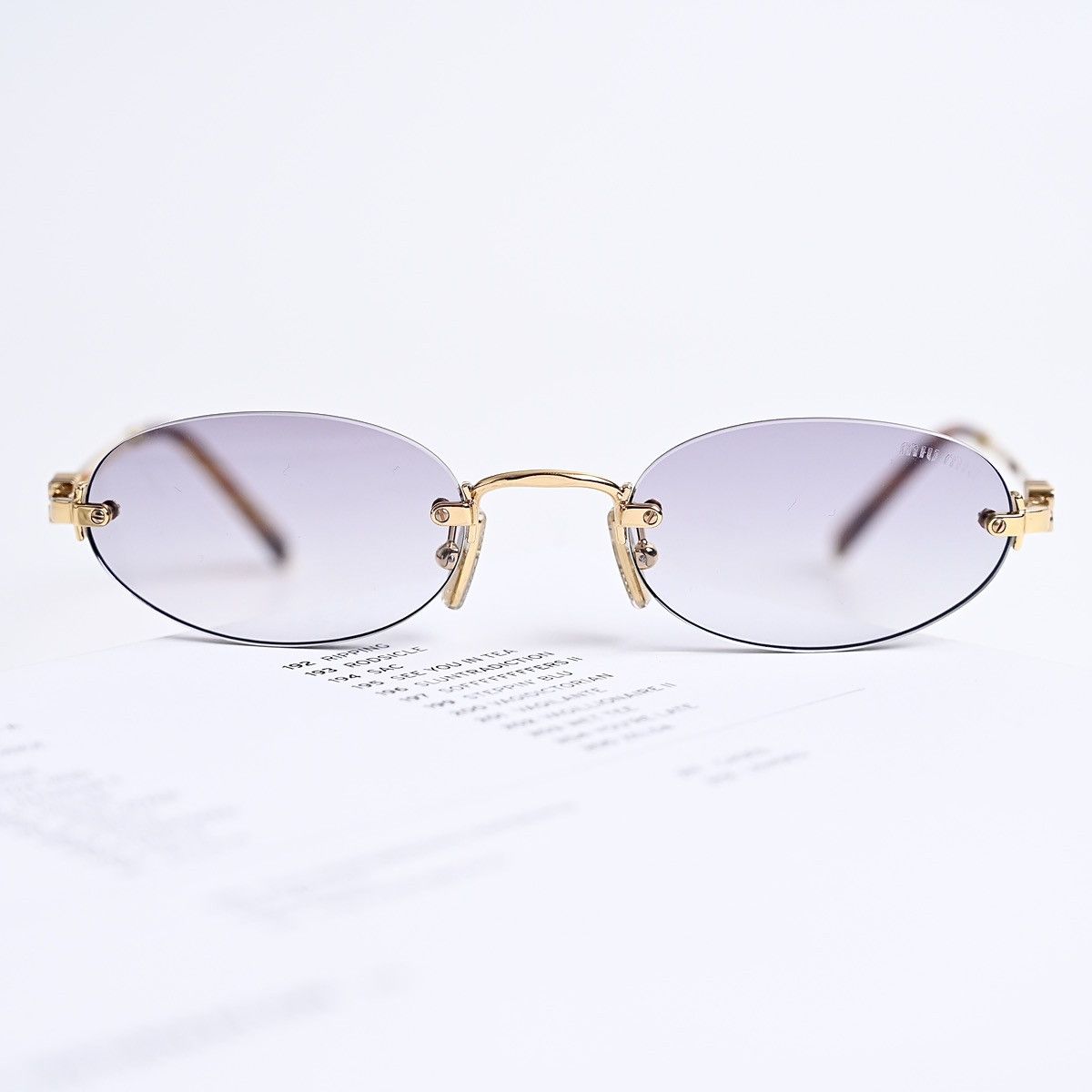 Miu Miu MIU MIU 0MU A54S 5AK04O SUNGLASSES Size ONE SIZE - 8 Thumbnail