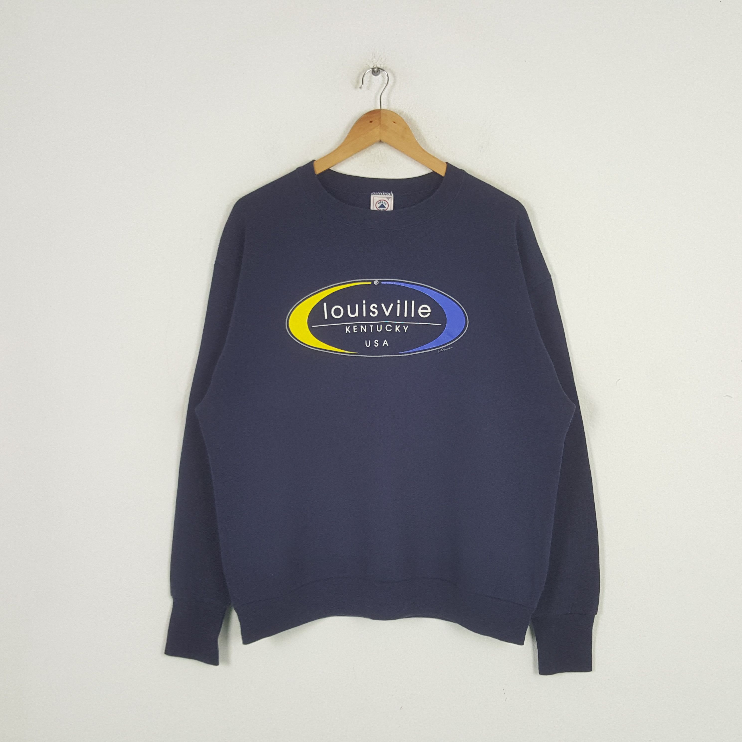 Louisville Slugger × Vintage Vintage Louisville Kentucky USA Promo Sweatshirt C286N5 Size US L / EU 52-54 / 3 - 1 Thumbnail
