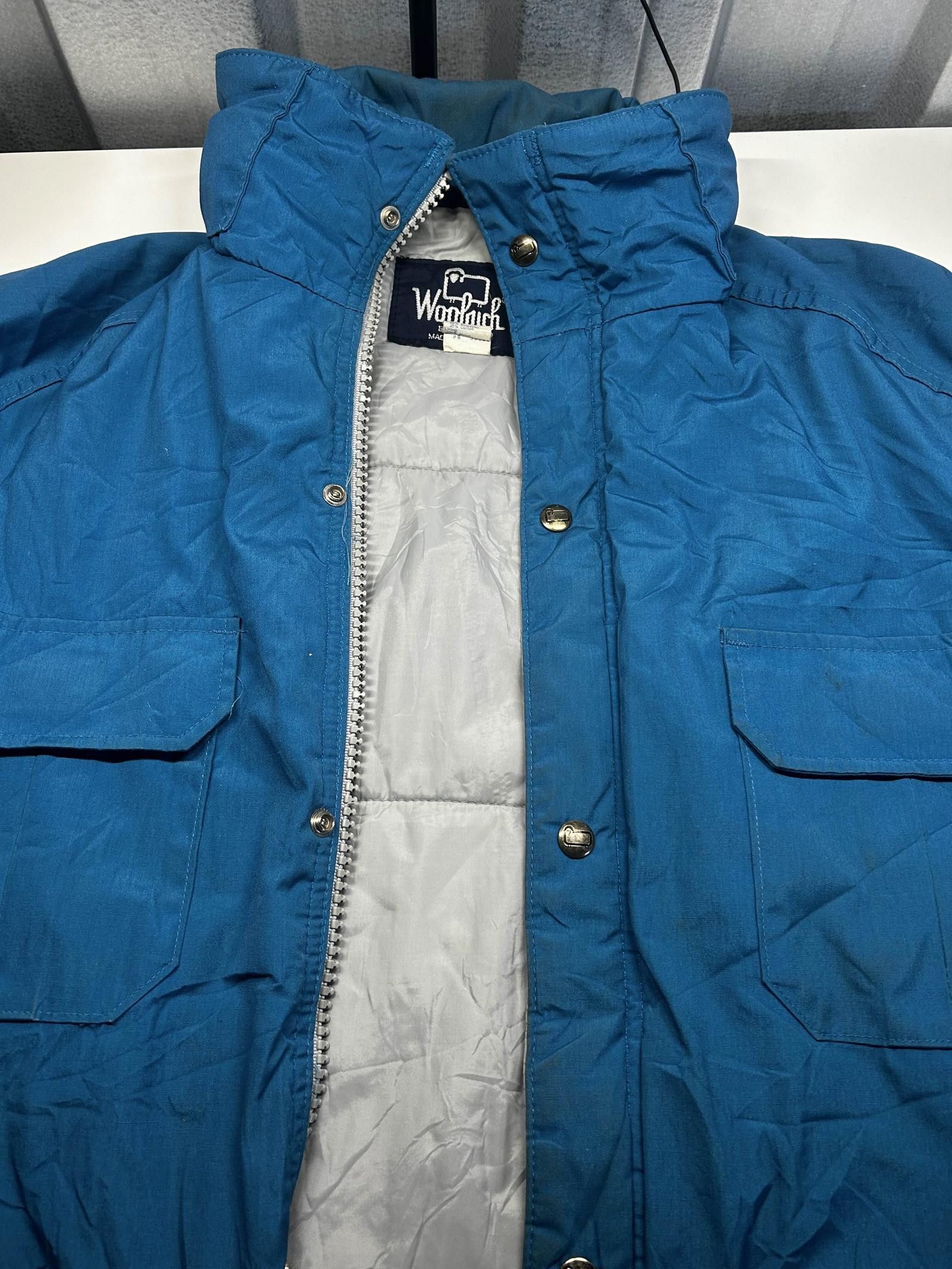 Woolrich Woolen Mills Stylish Blue Insulated Jacket with Pockets Size US M / EU 48-50 / 2 - 7 Thumbnail