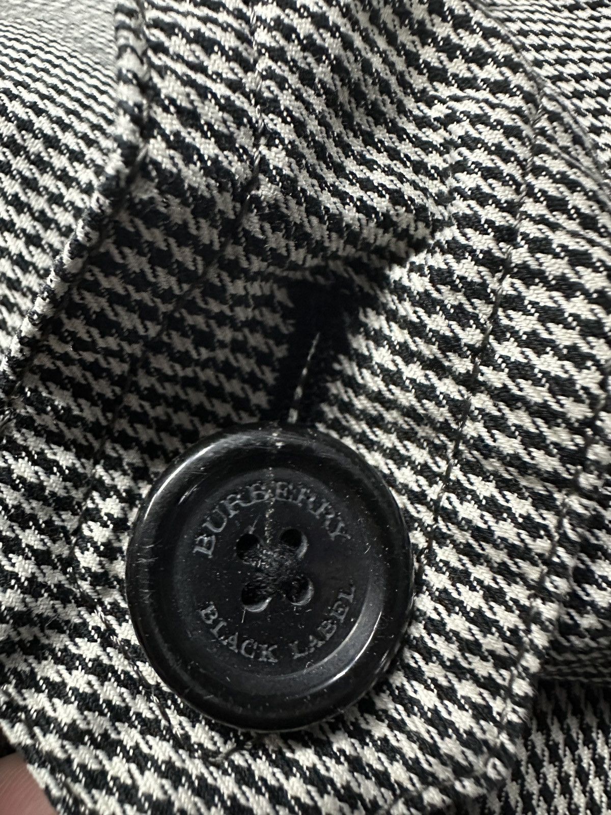 Burberry Burberry Black Label Houndstooth Trench Coat Size US M / EU 48-50 / 2 - 9 Thumbnail