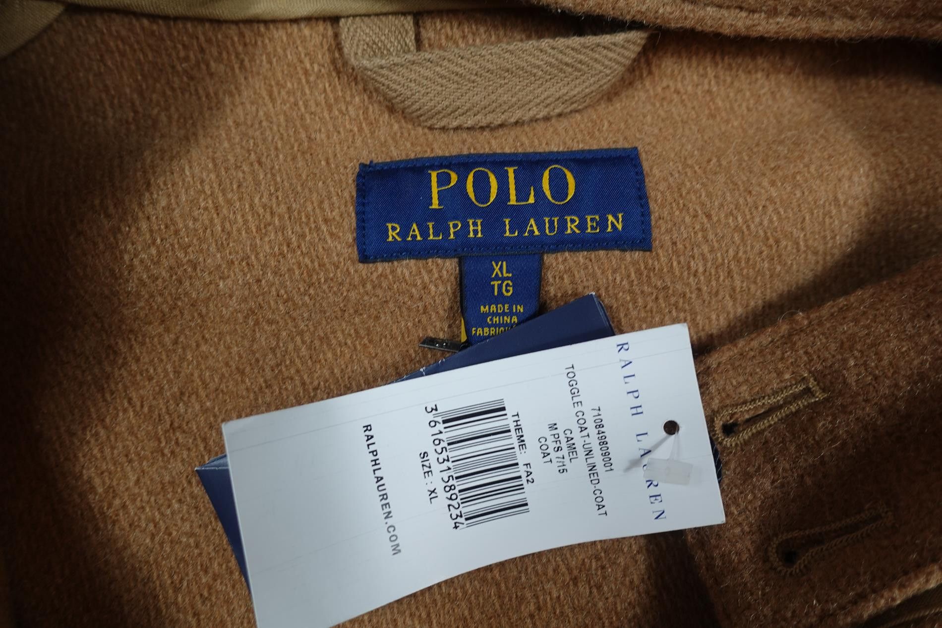 Polo Ralph Lauren Polo Ralph Lauren Duffel Coat Jacket Hooded Camel NWT XL Size US XL / EU 56 / 4 - 4 Thumbnail