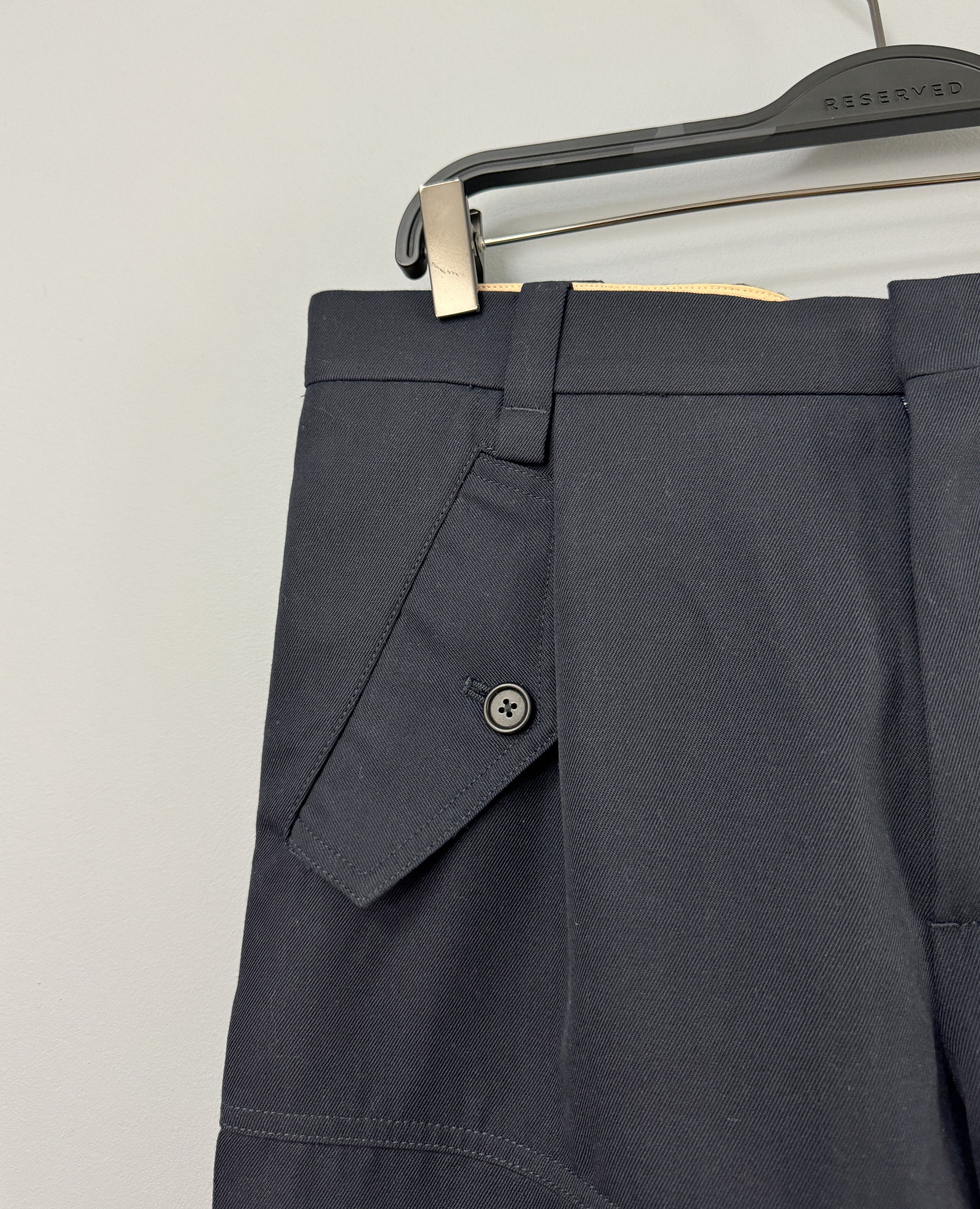 Chloe Chloe High Waisted Cargo Trousers Pants Iconic Navy Size 42 Size 28" / US 6 / IT 42 - 5 Thumbnail