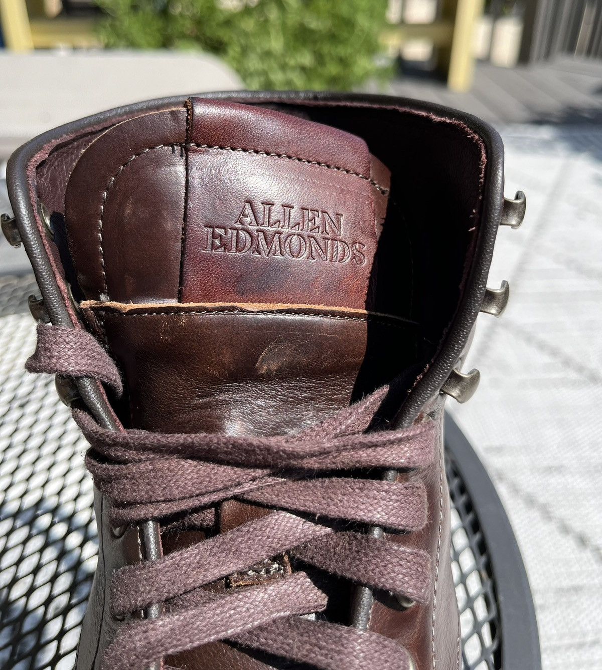 Allen Edmonds Higgins Mill brown chromexcel hi top sneakers Size US 8 / EU 41 - 14 Thumbnail