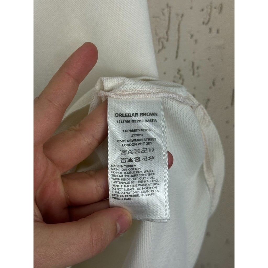 Orlebar Brown Orlebar Brown Sebastian Polo Shirt Size XL Tailored Fit Whit Size US XL / EU 56 / 4 - 9 Thumbnail