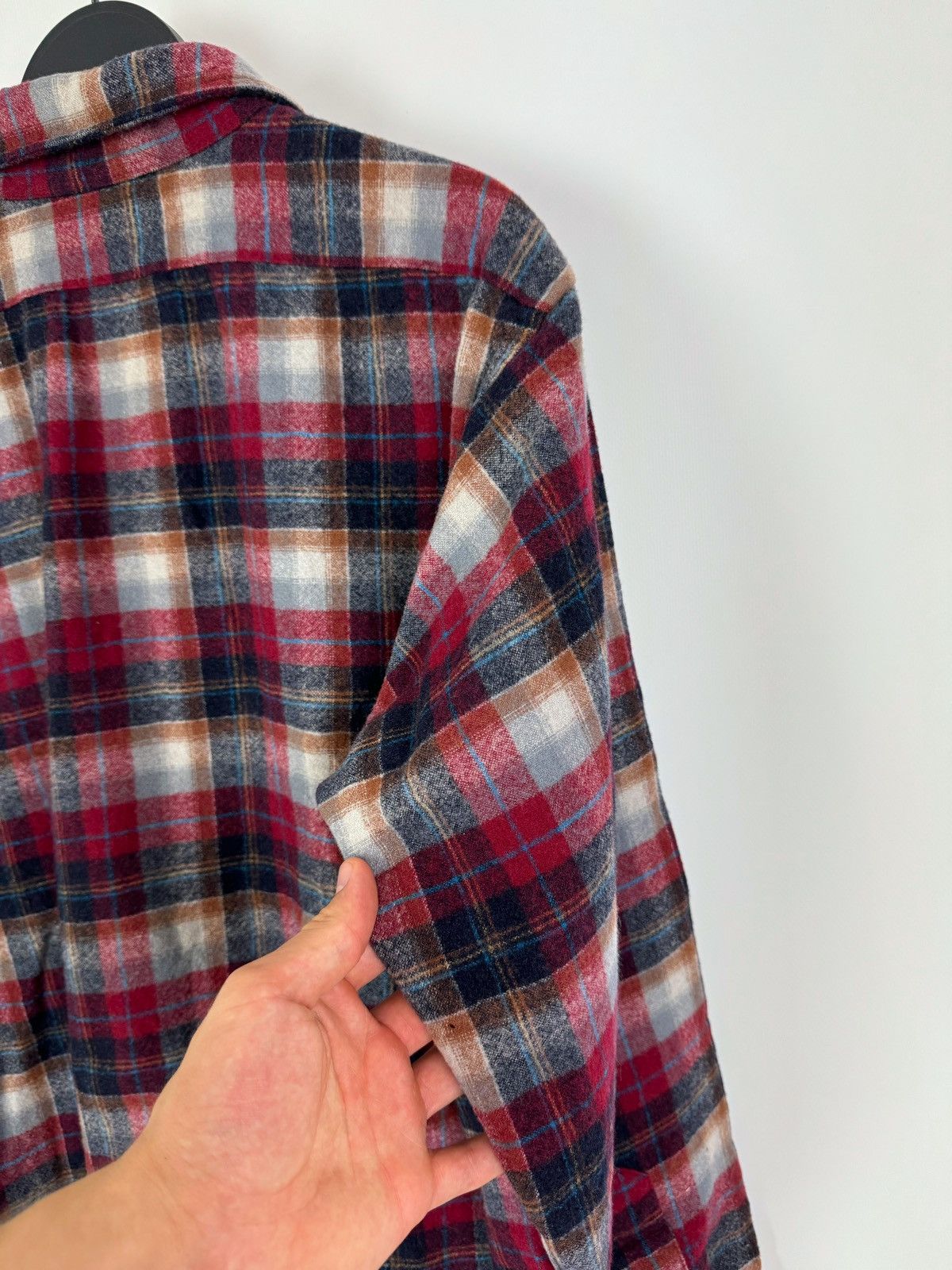 Flannel × Pendleton × Vintage 60-70s Vintage Pendleton Flannel Wool Chest Pocket Shirt Size US L / EU 52-54 / 3 - 10 Thumbnail