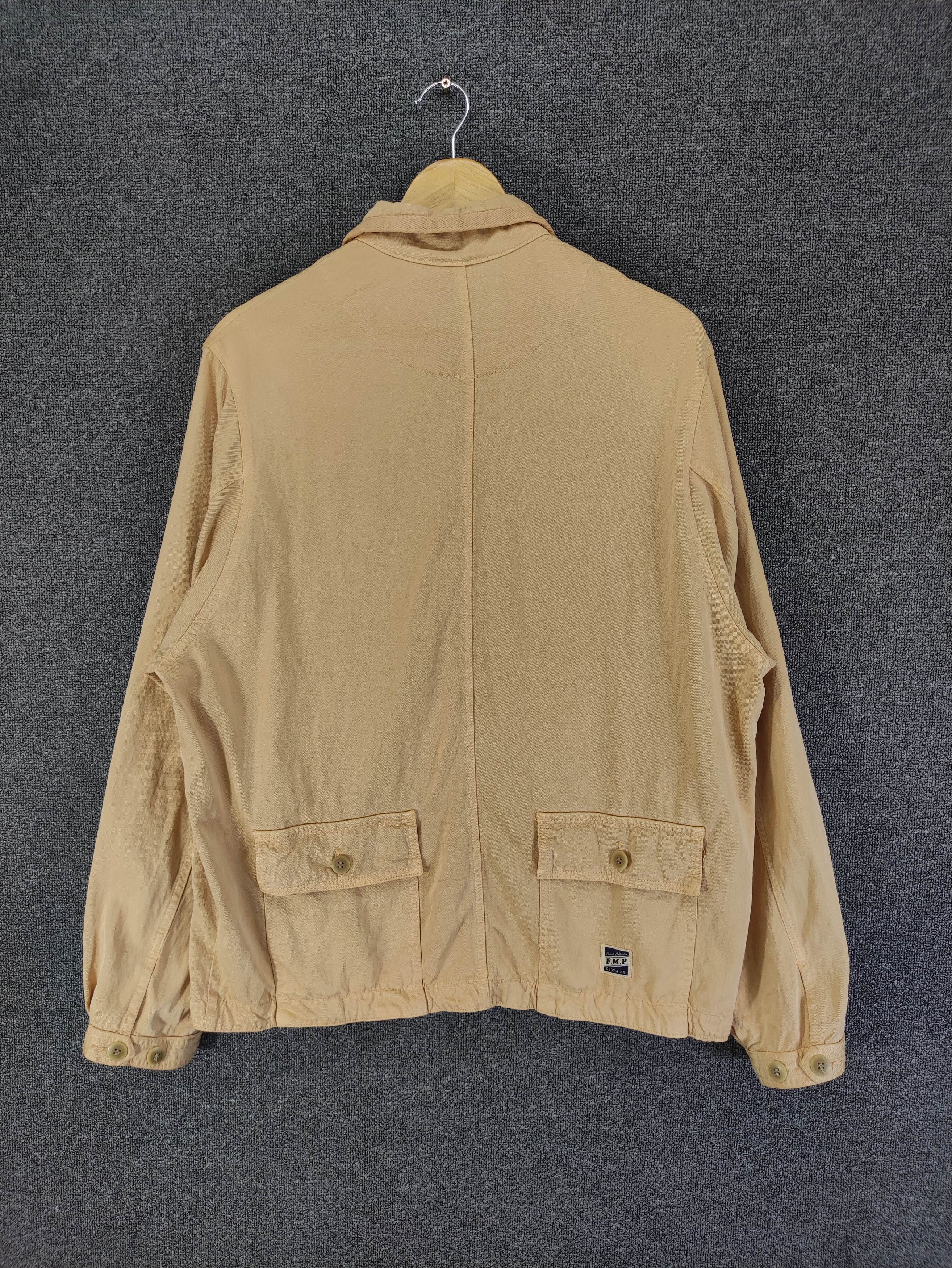 Japanese Brand Vintage F.M.P Light Jacket Pocket Back And Front Button Up Size US L / EU 52-54 / 3 - 9 Thumbnail