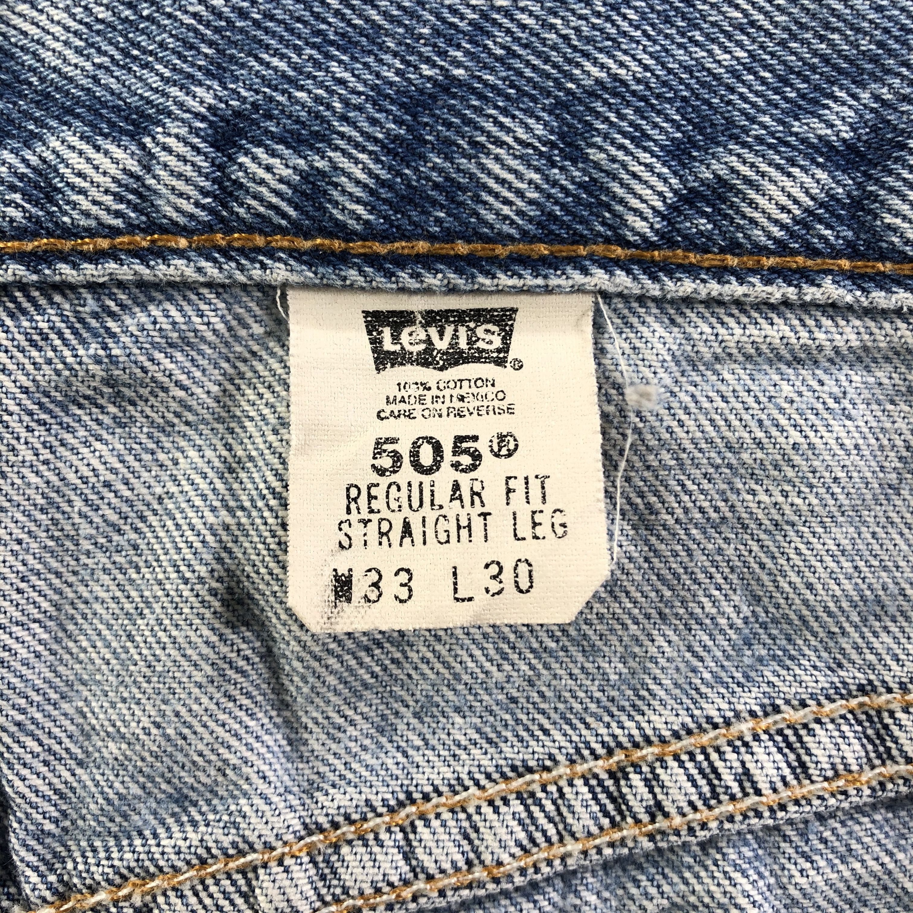 Levi's Vintage 90s Blue Wash Levis 505 Jeans-J3332 Size US 33 - 11 Thumbnail