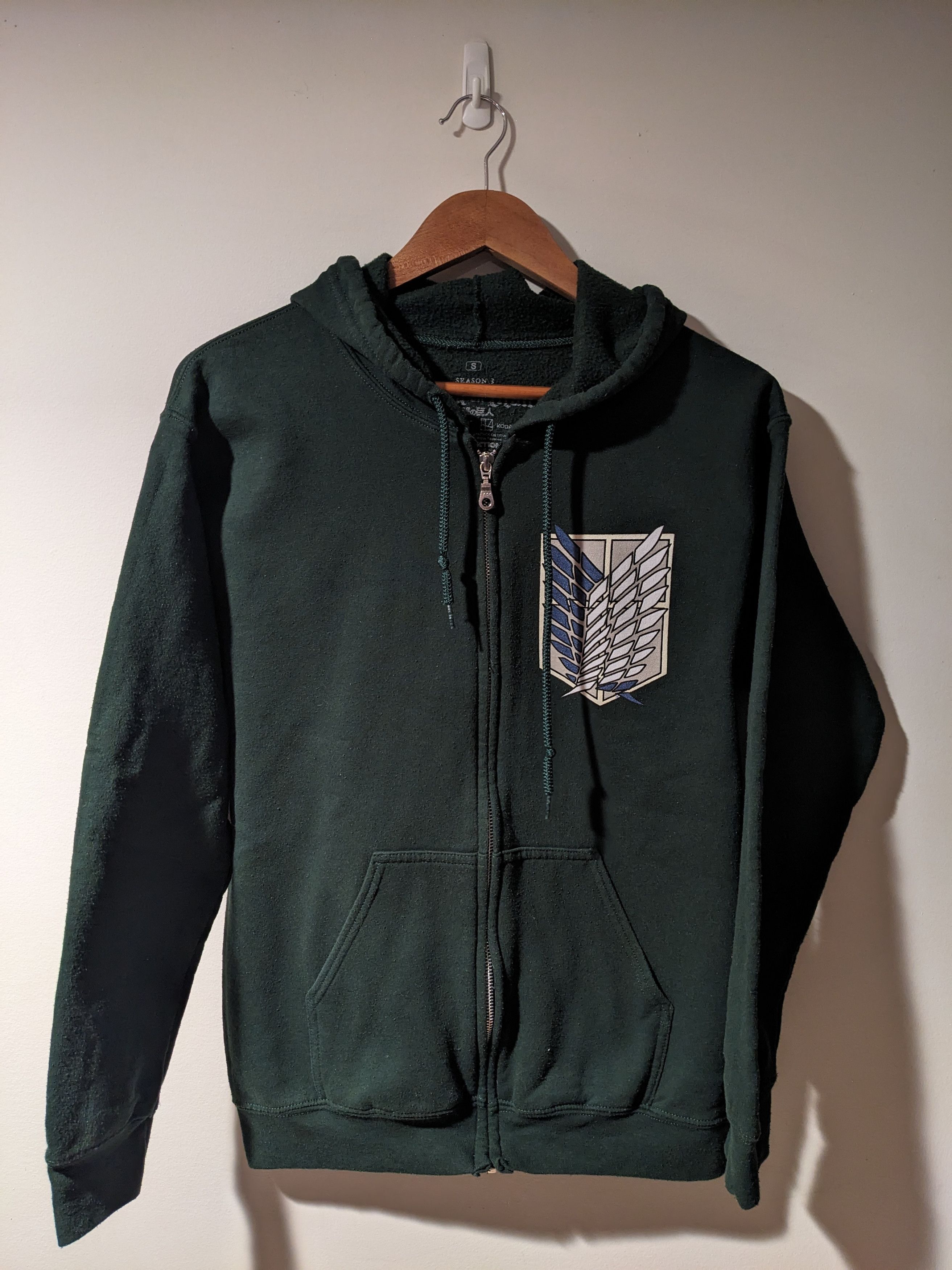 Cartoon Network × Designer Attack on Titan Survey Corps Season 3 Small Full Zip Hoodie Size US S / EU 44-46 / 1 - 4 Thumbnail