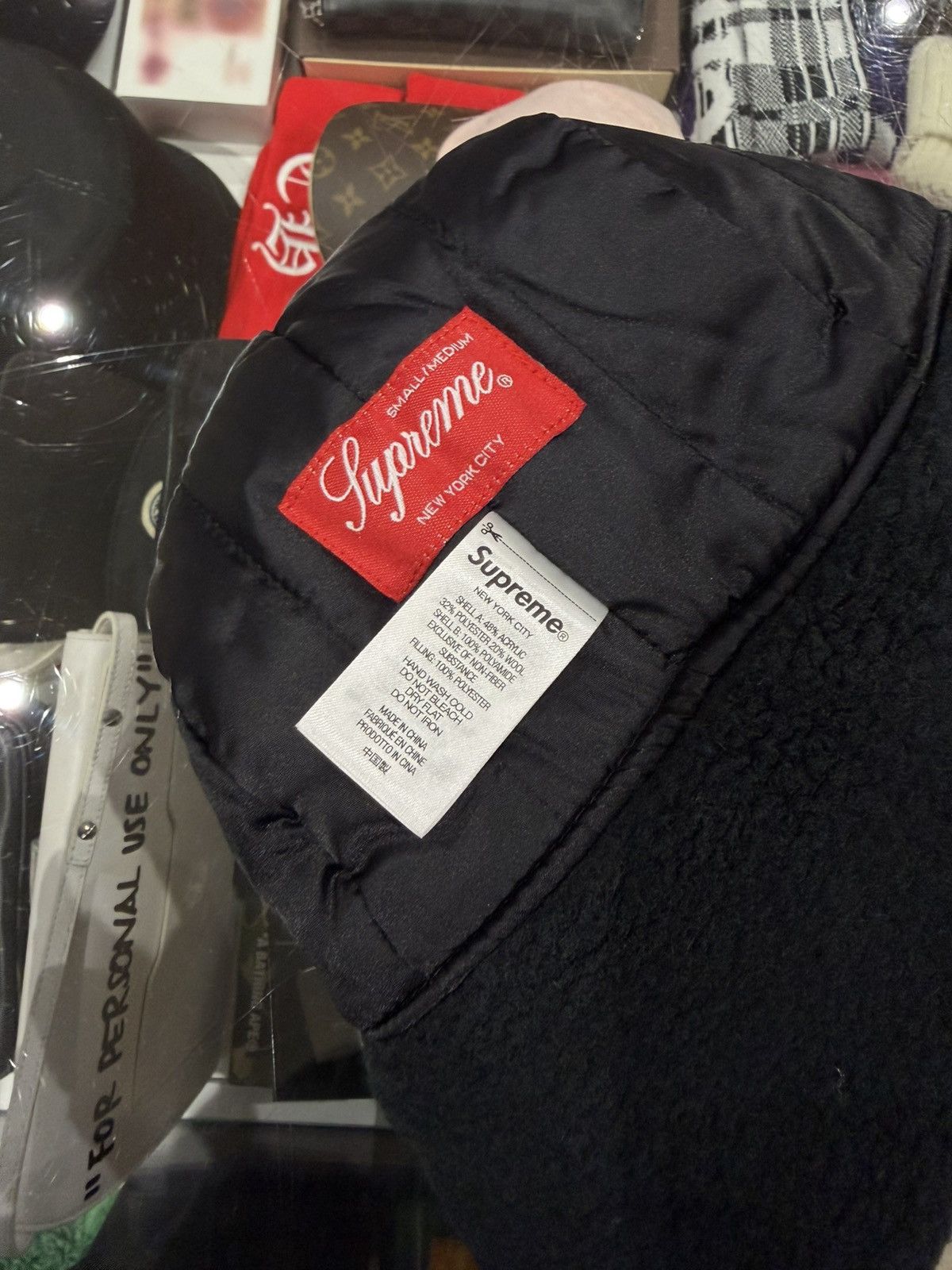 Supreme Supreme Shearling Trooper Black Size: S/M Size ONE SIZE - 5 Thumbnail