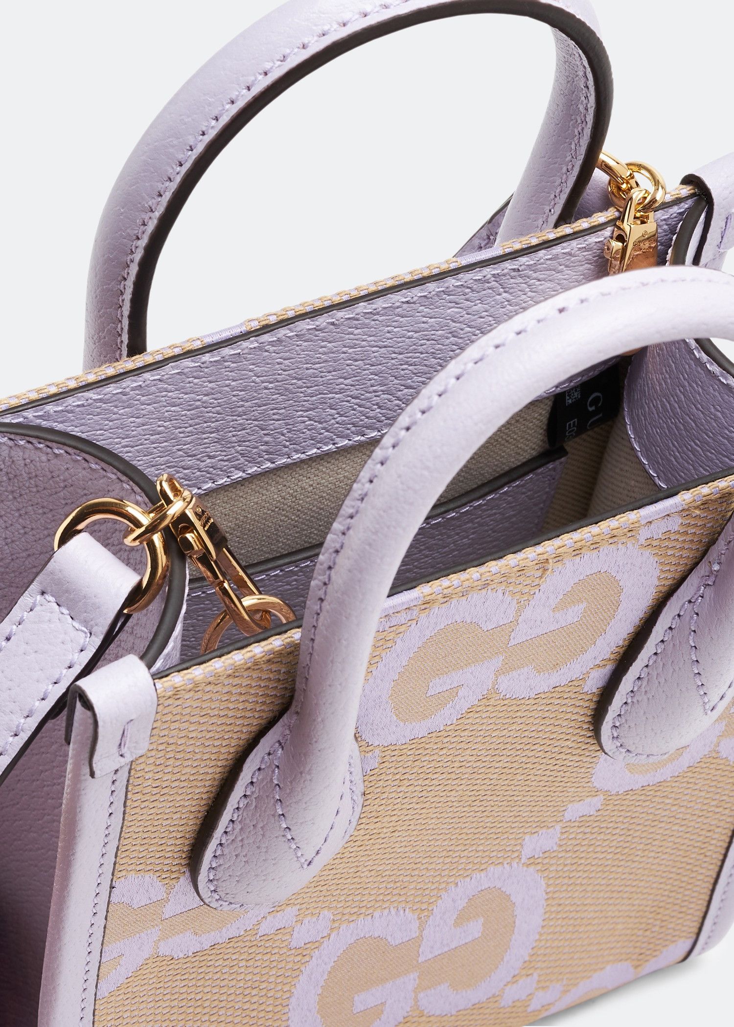 Gucci o1s1wg110125 Size: OS / Jumbo GG Mini Tote Bag Beige/Lilac Size ONE SIZE - 4 Thumbnail