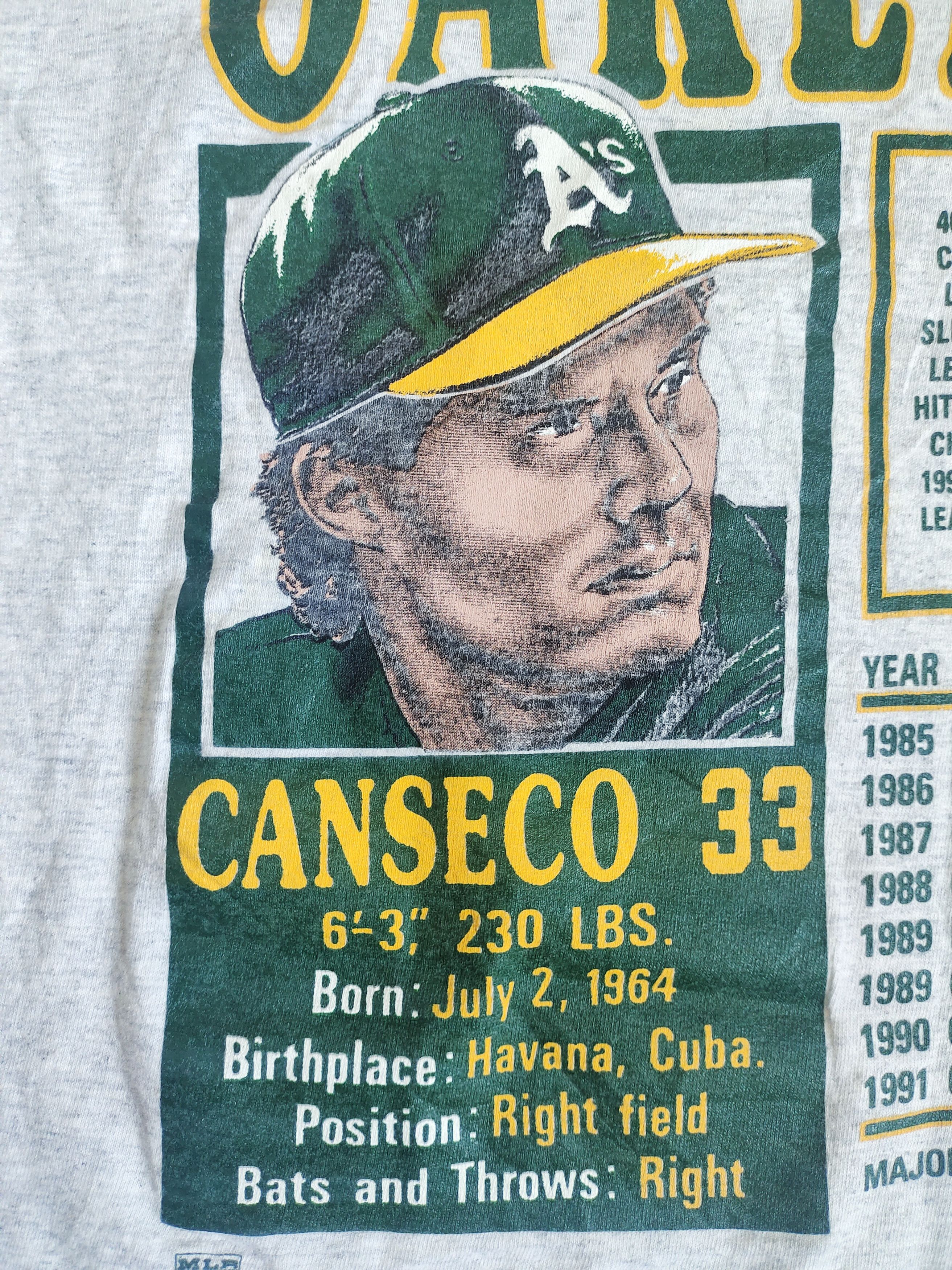 Nutmeg × Vintage Vintage Jose Canseco Oakland Athletics Player 90s T-shirt Size US L / EU 52-54 / 3 - 12 Thumbnail