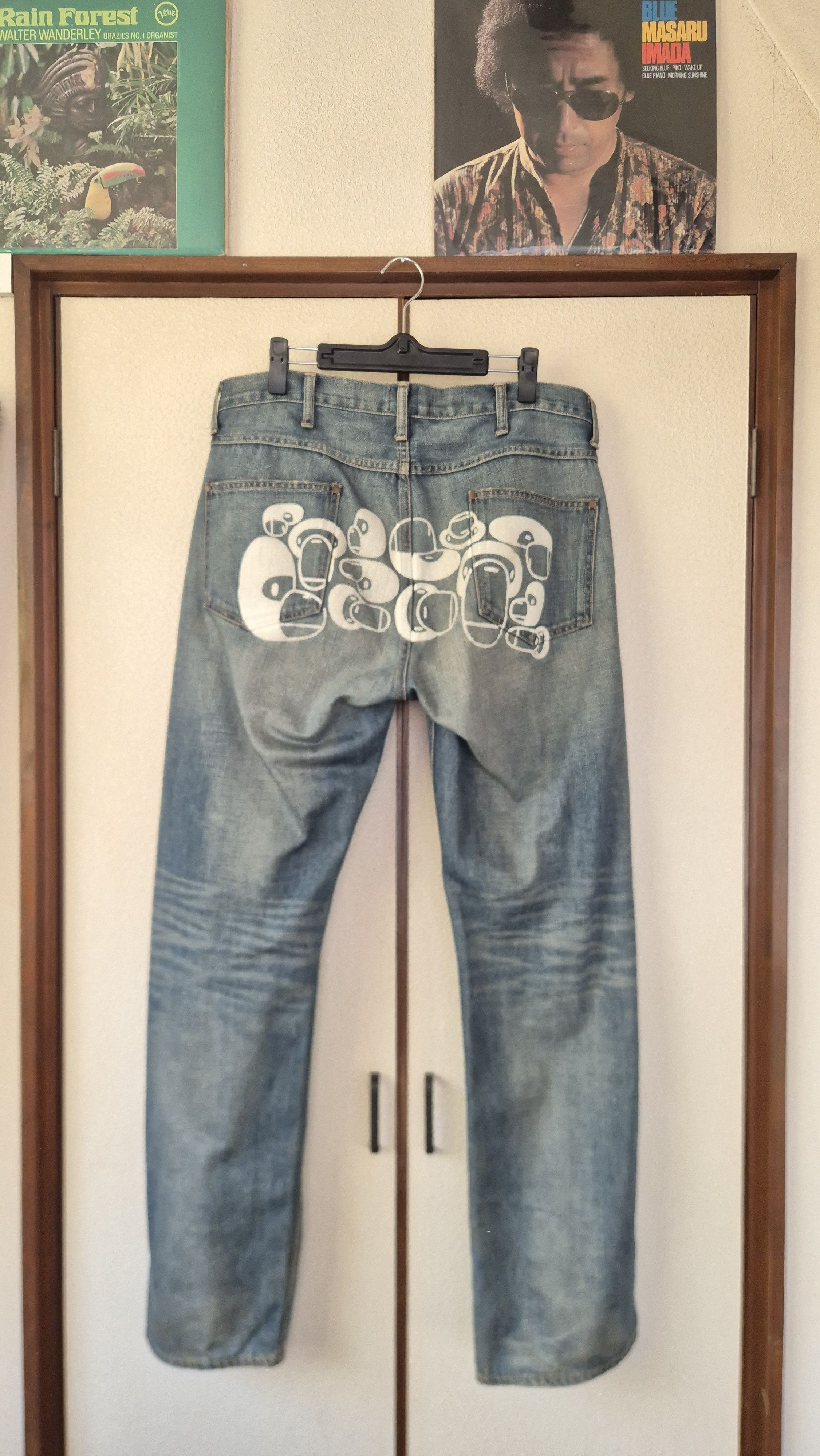Bape Bape vintage backprint denim Size US 34 / EU 50 - 1 Thumbnail