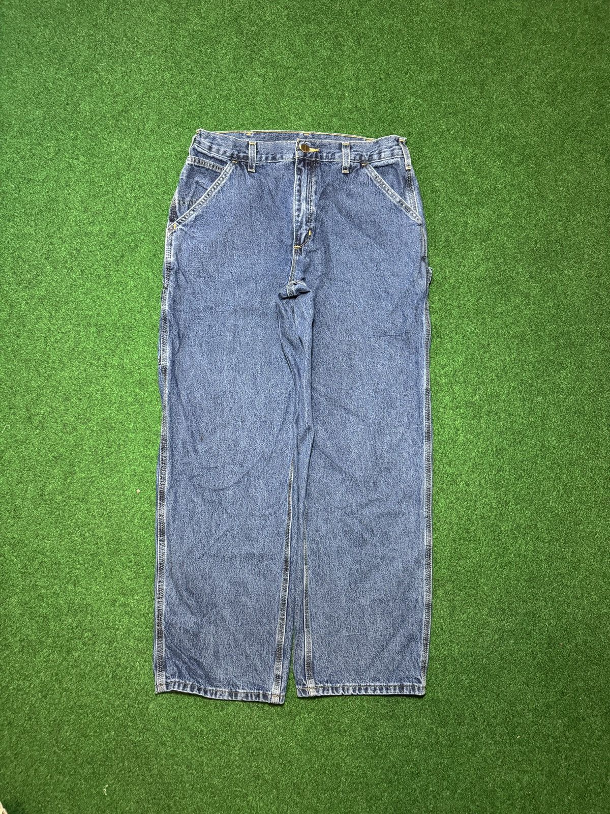 Carhartt Y2K Carhartt Carpenter Baggy Wide Leg Skater Grunge Jeans Size US 33 - 3 Thumbnail