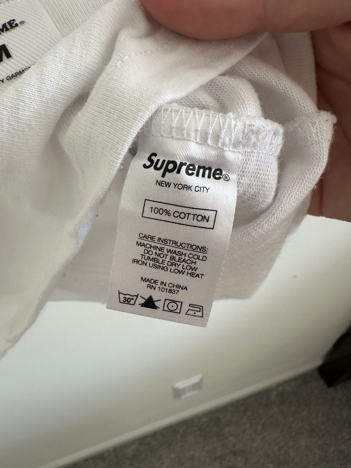 Supreme Supreme Plaid Appliqué Short-Sleeve Top White 2020 Size US M / EU 48-50 / 2 - 5 Thumbnail