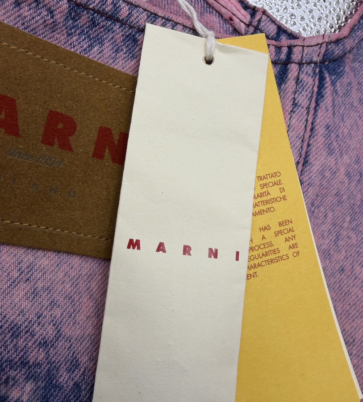 Marni Marni Pink Paneled Denim Tank top Size S / US 4 / IT 40 - 5 Thumbnail