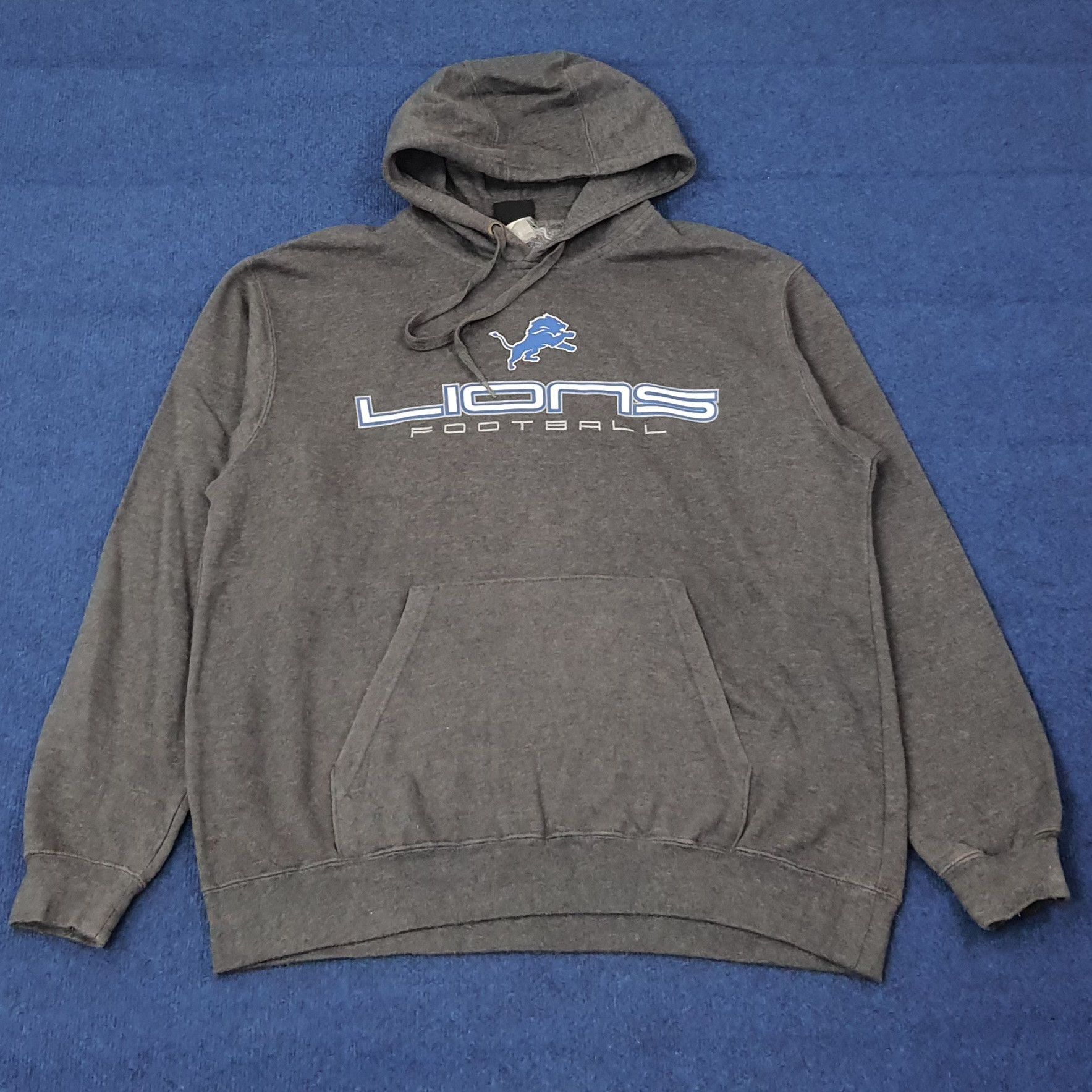 NFL Vintage NFL Lions Football Hoodie C266N24 Size US XL / EU 56 / 4 - 1 Thumbnail