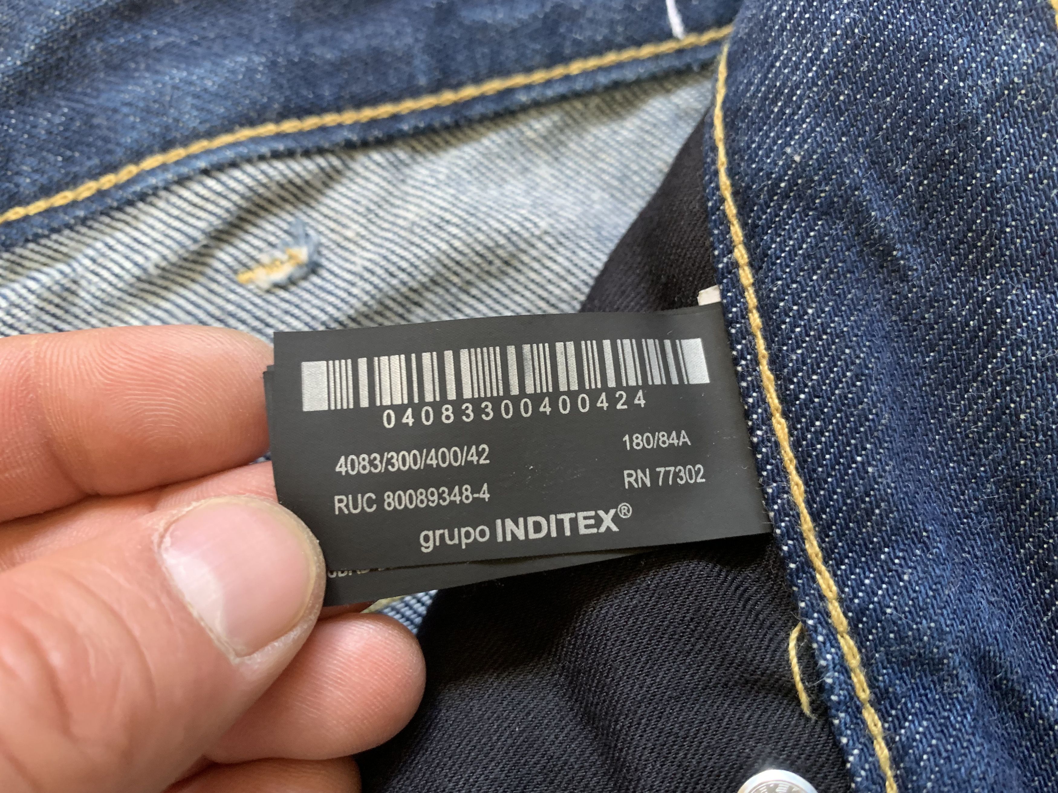 Zara Zara Mens Navy Blue Jeans Size US 32 / EU 48 - 8 Thumbnail